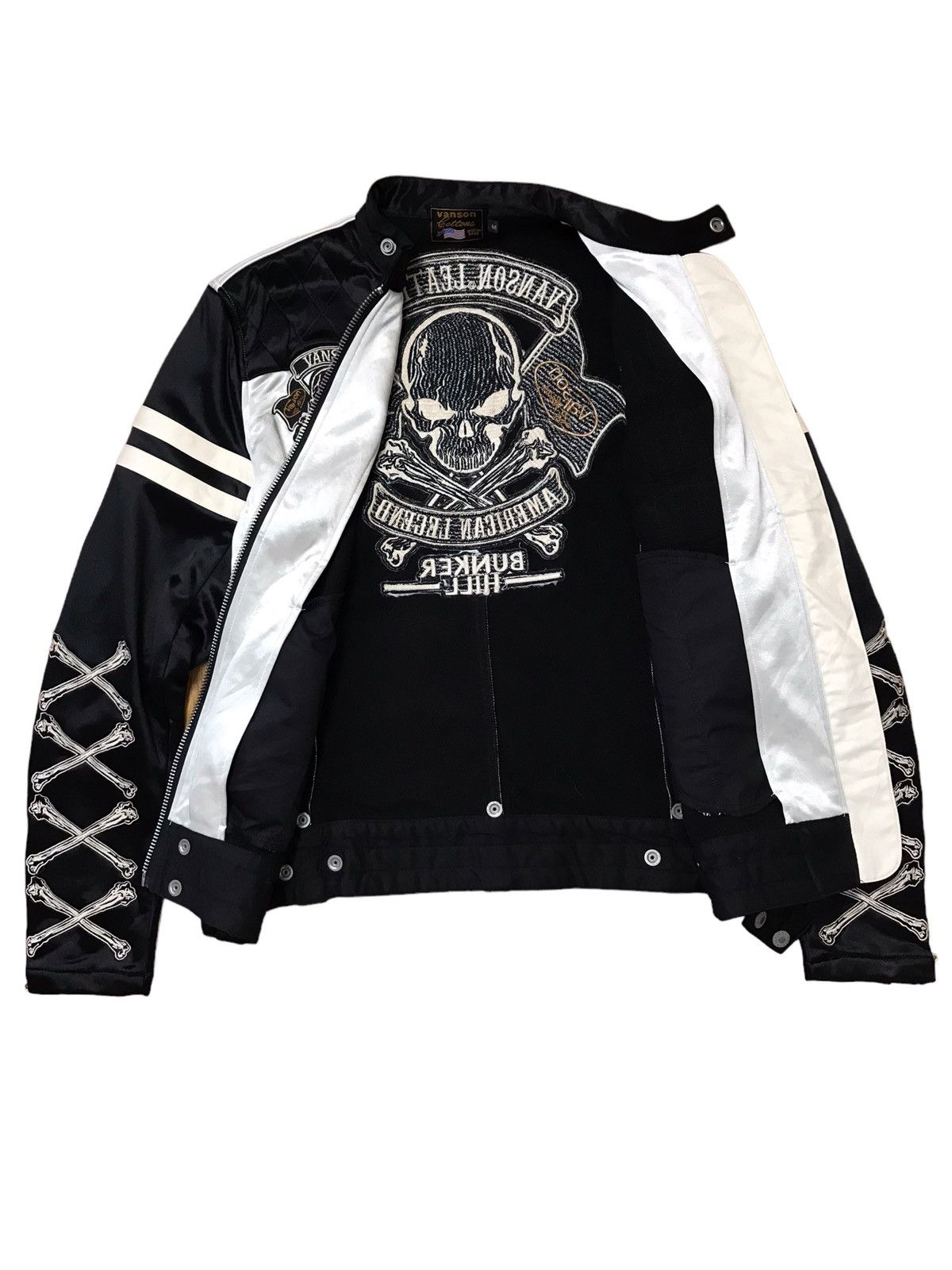 Japanese Brand × Mastermind Japan × Vanson Leathers Vanson Leather Embroidery Skull Biker Jacket Size US M / EU 48-50 / 2 - 8 Thumbnail