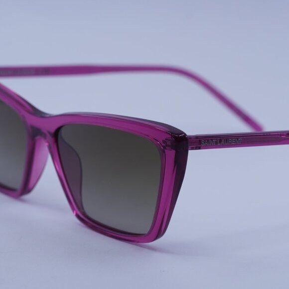 Saint Laurent Paris Saint Laurent SL737 MICA THIN 006 Sunglasses Cyclamen Size ONE SIZE - 4 Thumbnail