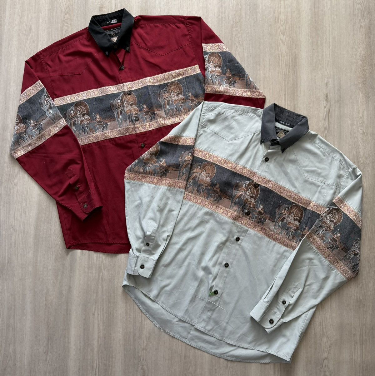 Vintage 2 Vintage Buffalo Country Western Cowboys Shirts Sz XL Size US XL / EU 56 / 4 - 1 Thumbnail