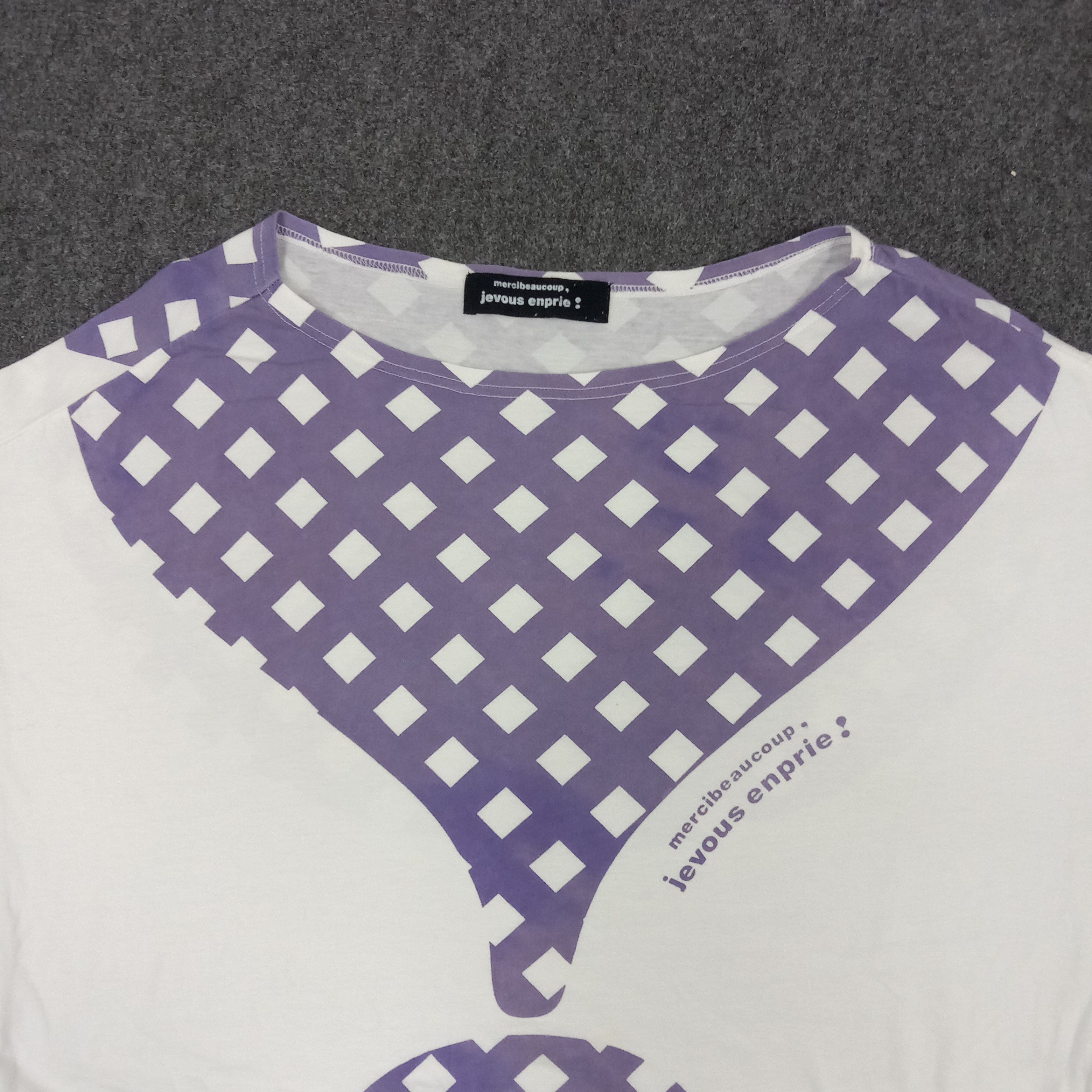 Issey Miyake × Vintage × mercibeaucoup Mercibeaucoup Jevous Enprie Issey Miyake Tshirt Size XXL / US 16-18 / IT 52-54 - 2 Thumbnail
