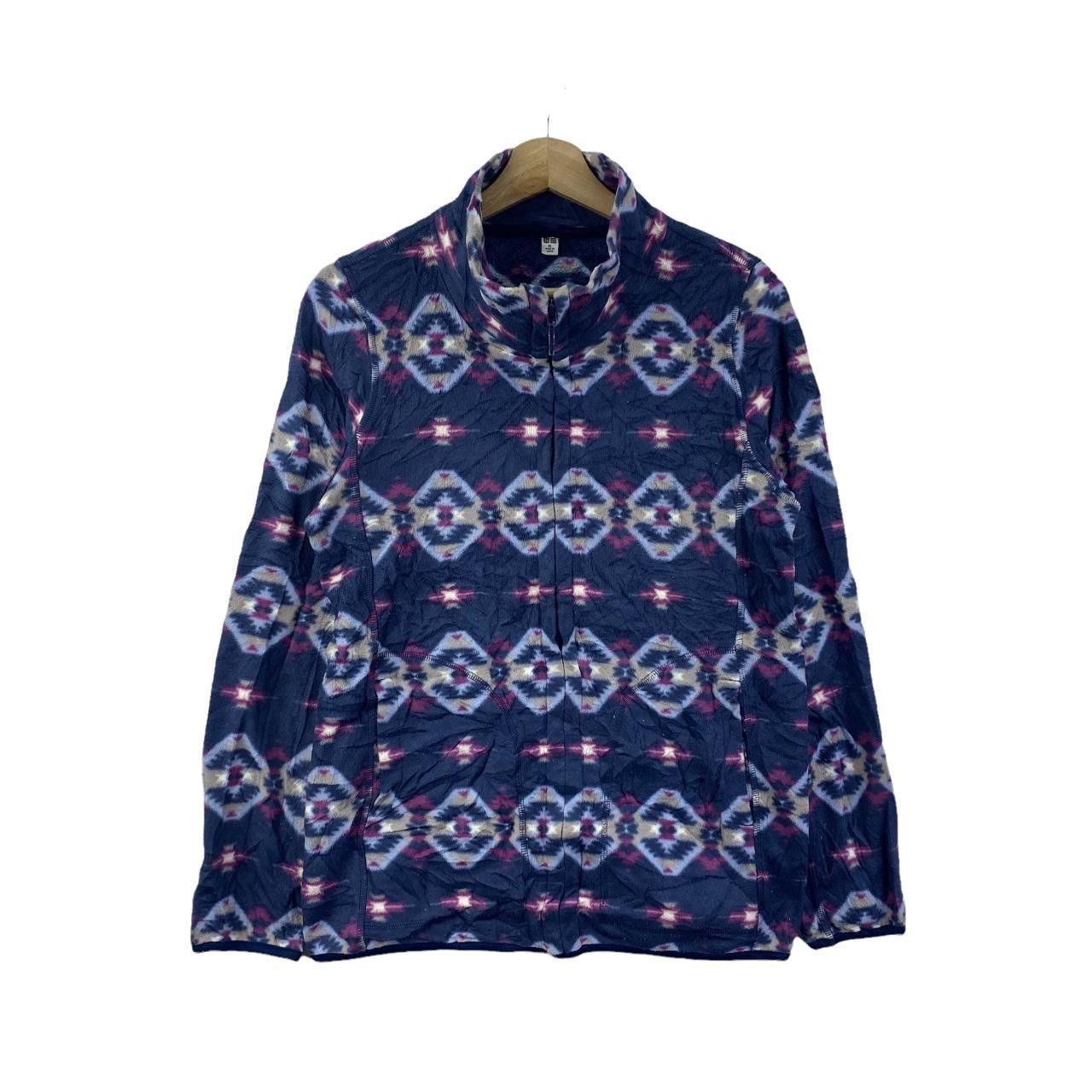 Uniqlo Vtg UNIQLO JAPAN Navajo Aztec All Over Print Fleece Size M / US 6-8 / IT 42-44 - 1 Thumbnail
