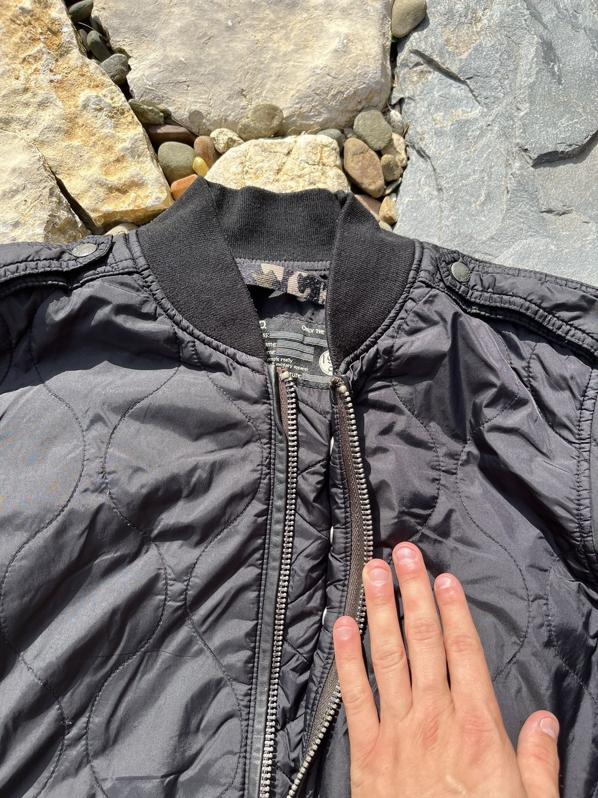 Diesel × Vintage Diesel vintage y2k bomber nylon jacket Avant Garde Size US M / EU 48-50 / 2 - 11 Thumbnail