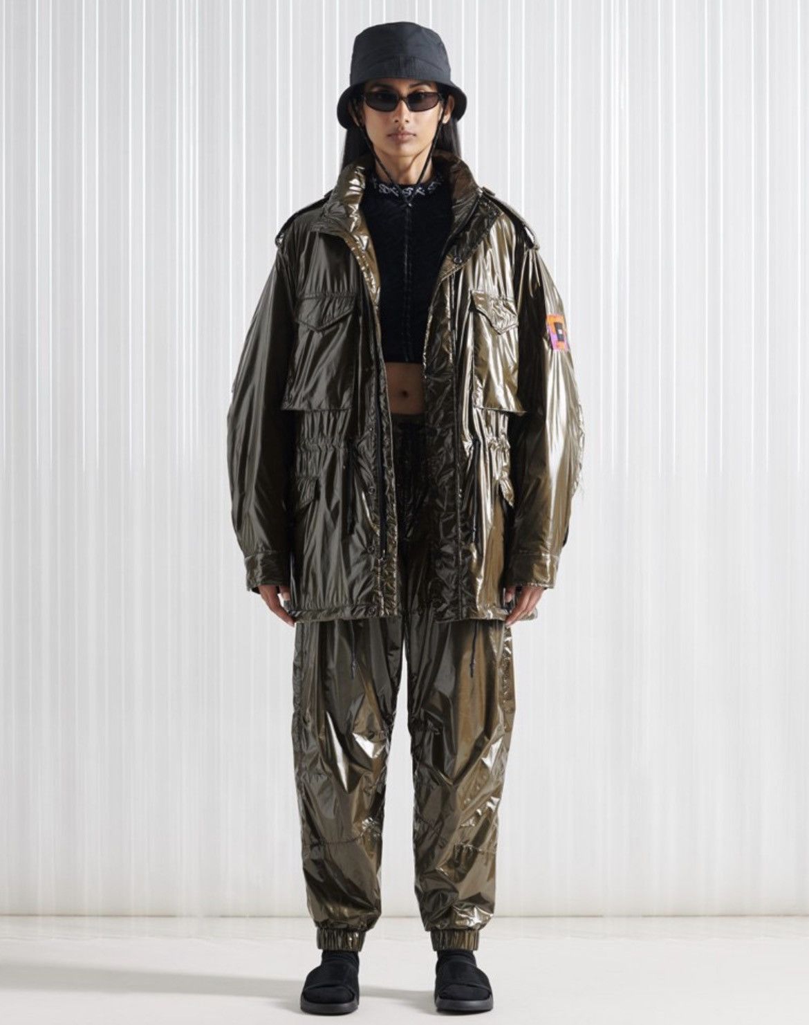 Superdry Limited Edition SDX Unisex M65 High Shine Jacket RRP 315$ Size US M / EU 48-50 / 2 - 2 Thumbnail