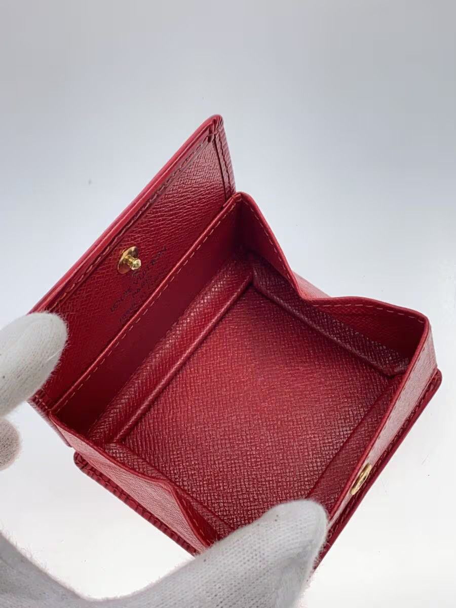 Louis Vuitton Louis Vuitton Epi Porte Monet Boite Leather Red Size ONE SIZE - 4 Thumbnail