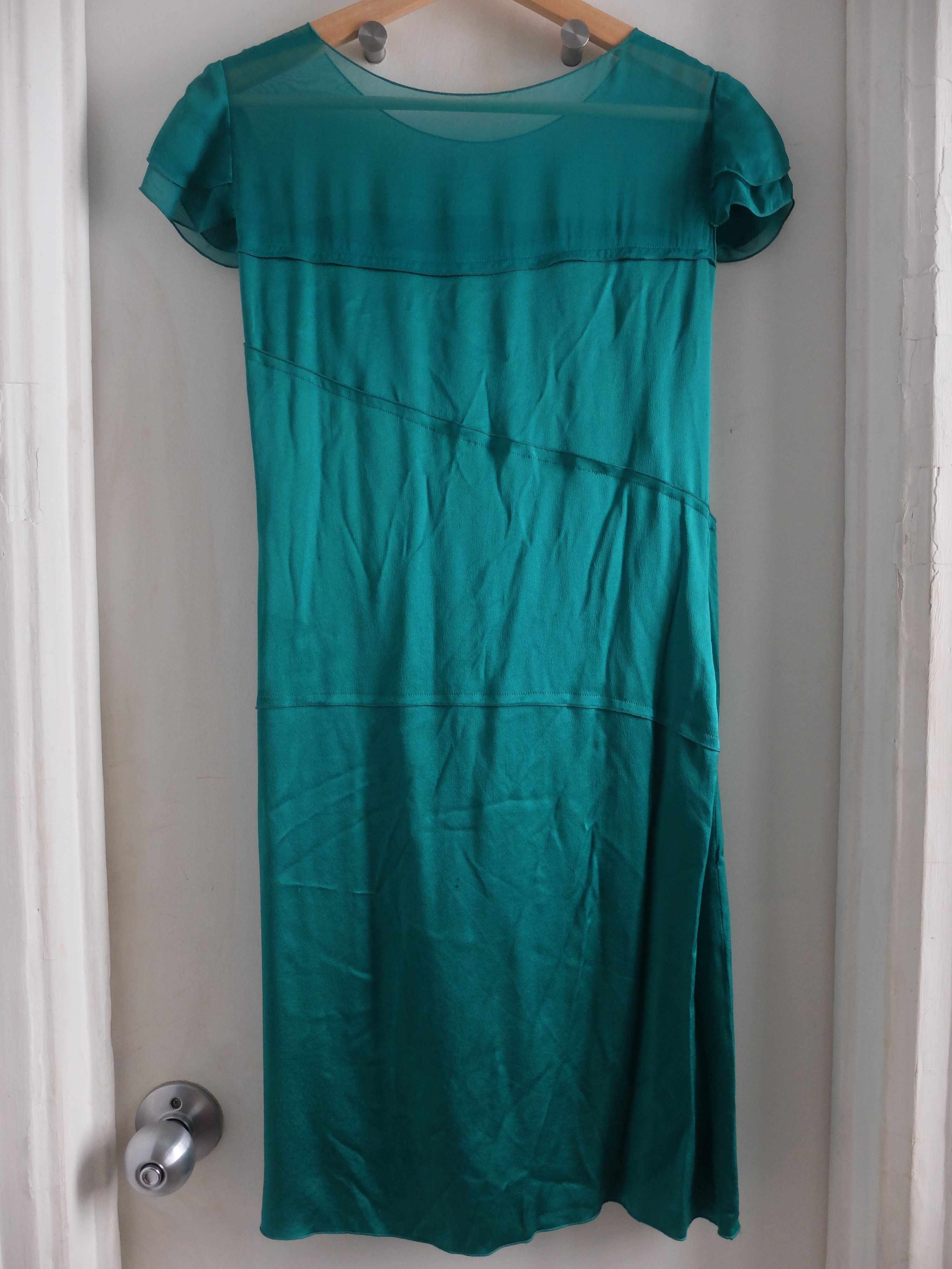 Alberta Ferretti Emerald Green Party Dress 6 Size M / US 6-8 / IT 42-44 - 7 Thumbnail