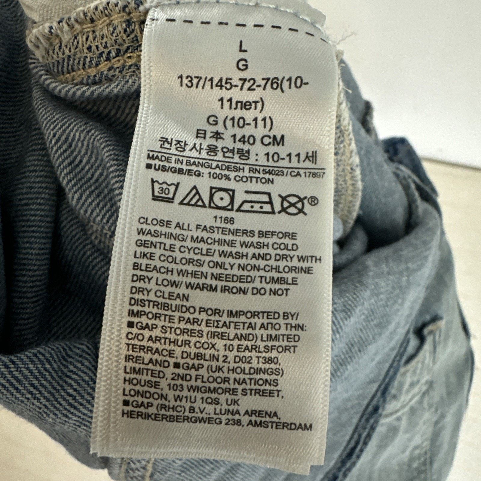 Gap GAP Teen Girls Denim Overalls Size L Size 32" / US 10 / IT 46 - 9 Thumbnail