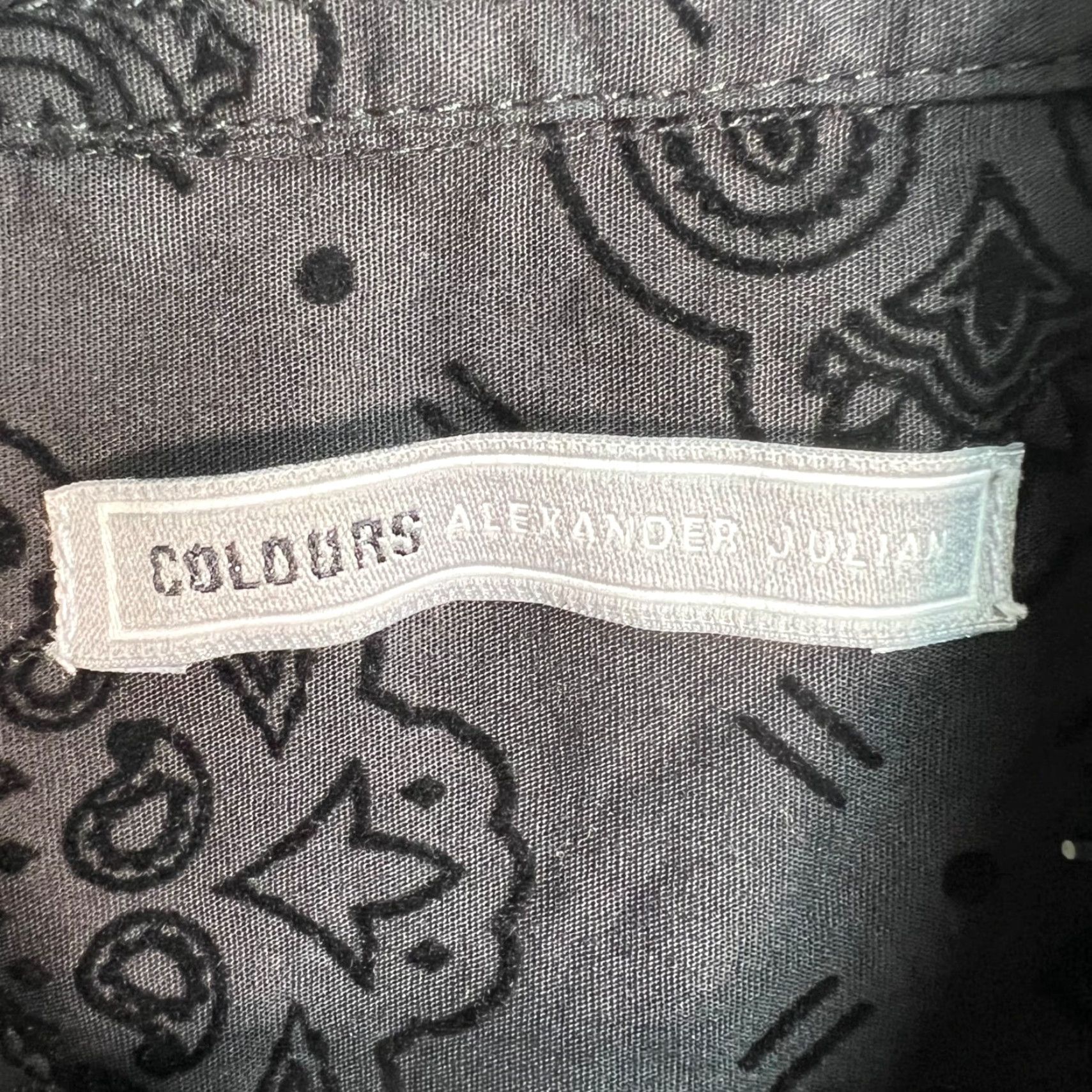 Alexander Julian Alexander Julian Mens Small Black Paisley Textured Button Down Shirt Shirt Mens Small Black Paisley Textured Button-Down Shirt Size US S / EU 44-46 / 1 - 3 Thumbnail