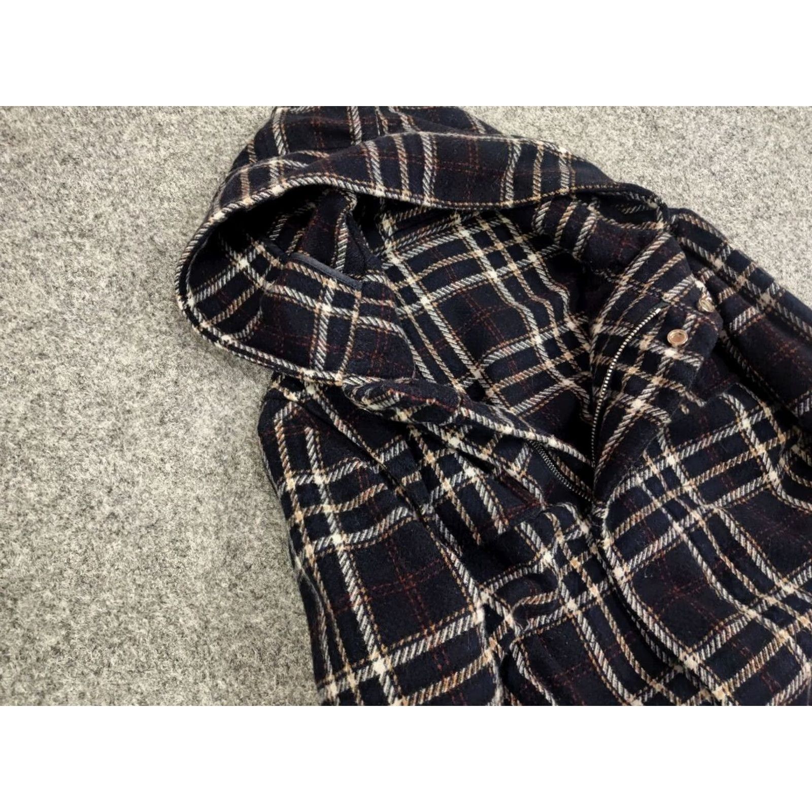Paolo Pecora Paolo Pecora Design Duffle Checkered Coat Wool Jacket Dress Coat Size US S / EU 44-46 / 1 - 7 Thumbnail