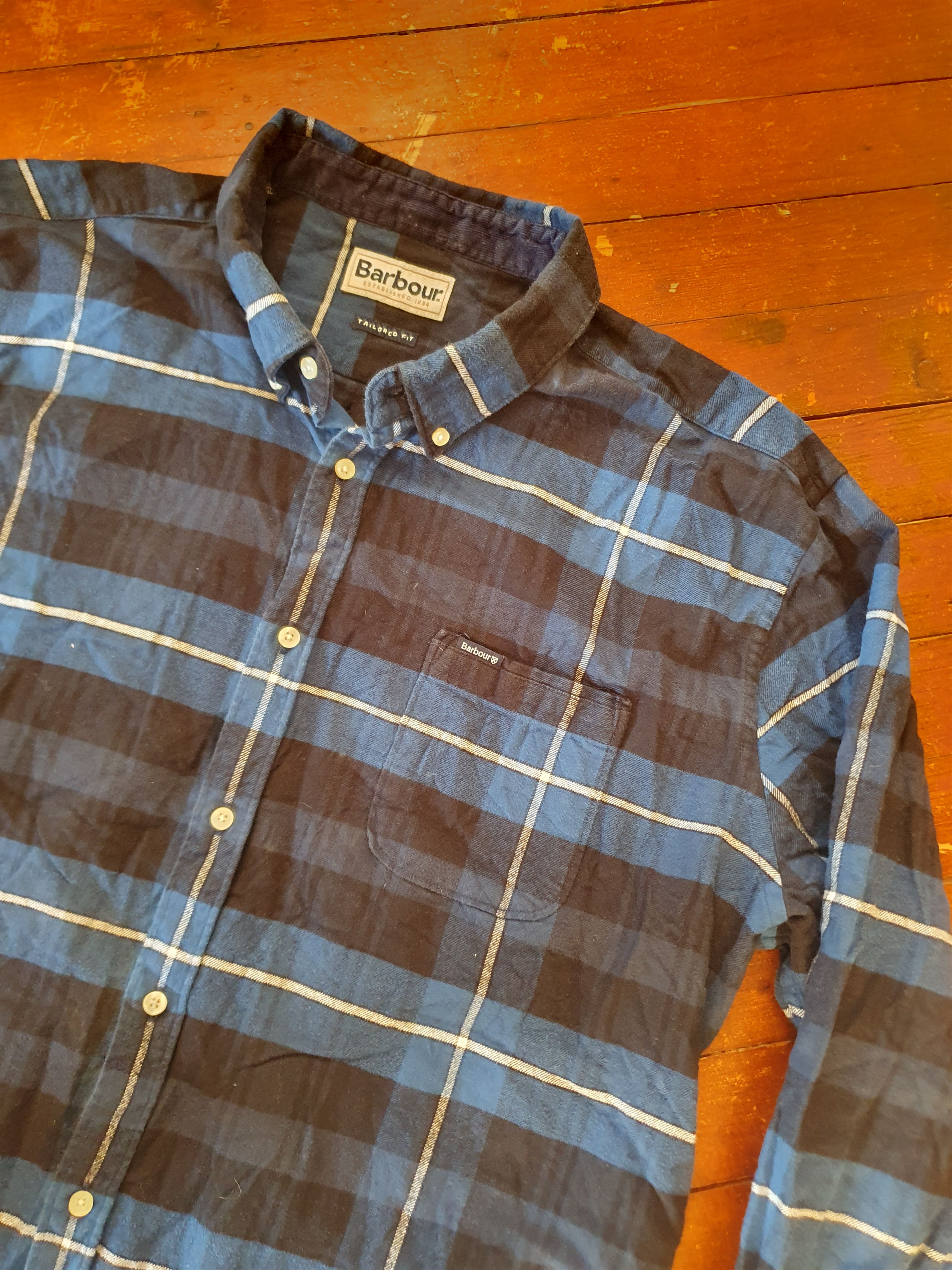 Barbour Barbour Tailored Fit Flannel Shirt AW21 sz XL Size US XL / EU 56 / 4 - 10 Thumbnail