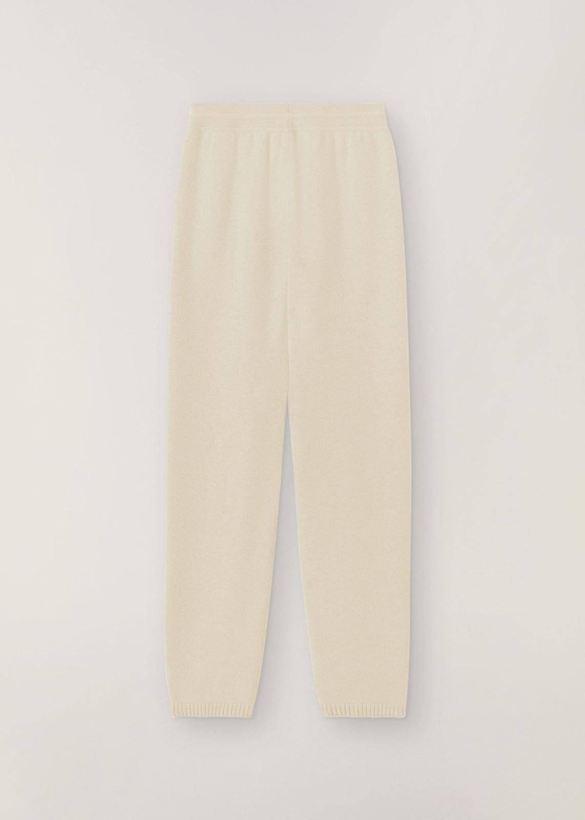Loro Piana o1srvl11e1024 Cocooning Cashmere Sweatpant in Off White Size 30" / US 8 / IT 44 - 2 Thumbnail