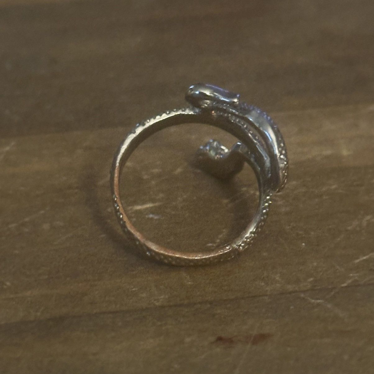 Vintage Vintage silver tone slithering snake ring Size ONE SIZE - 2 Thumbnail