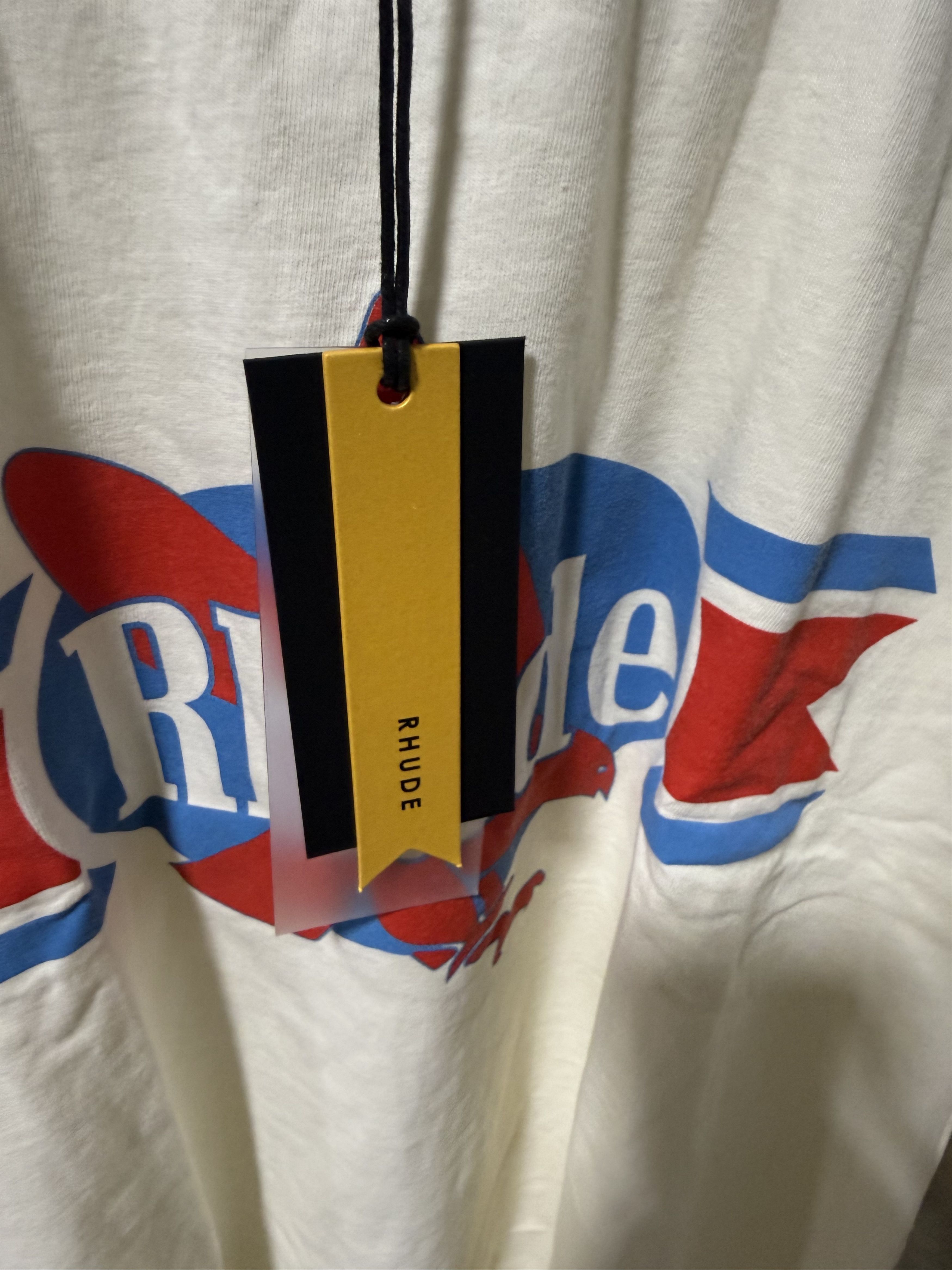 Rhude Rhude Chevron Eagle Tee 'Vintage White' Size US XXL / EU 58 / 5 - 2 Thumbnail