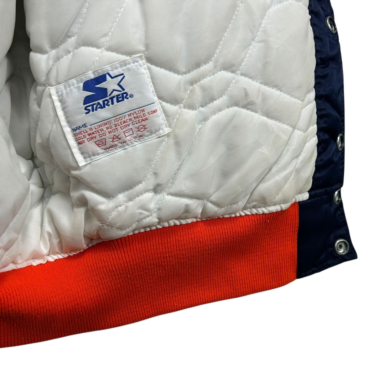 NCAA VTG 90s NCAA Virginia Cavaliers STARTER SATIN JACKET BOMBER Size US S / EU 44-46 / 1 - 8 Thumbnail
