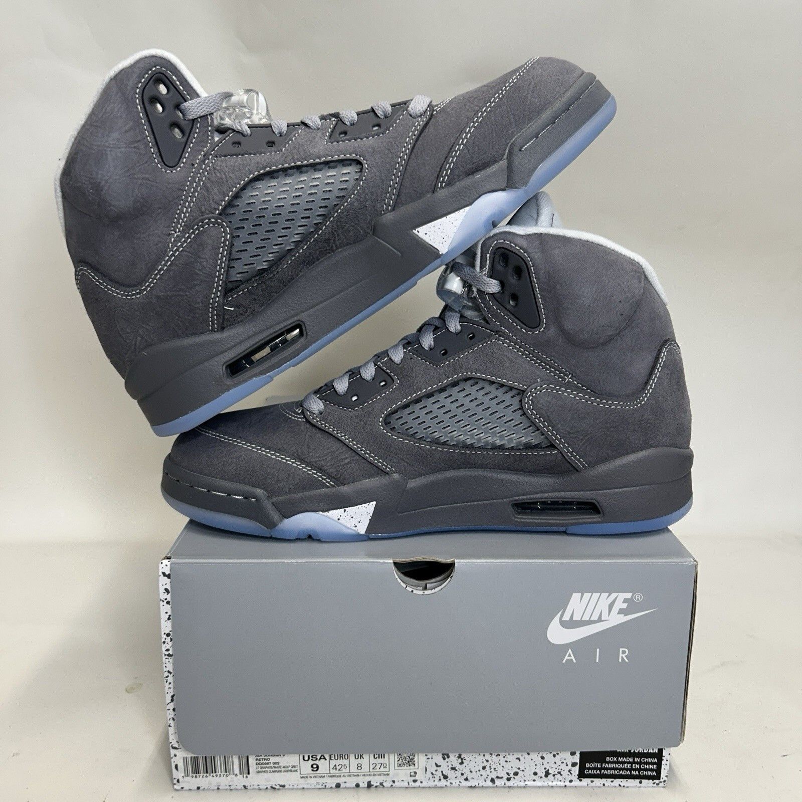 Jordan Brand Nike Air Jordan 5 Retro OG “Wolf Grey” (2026) DD0587-002 Size US 9 / EU 42 - 3 Thumbnail