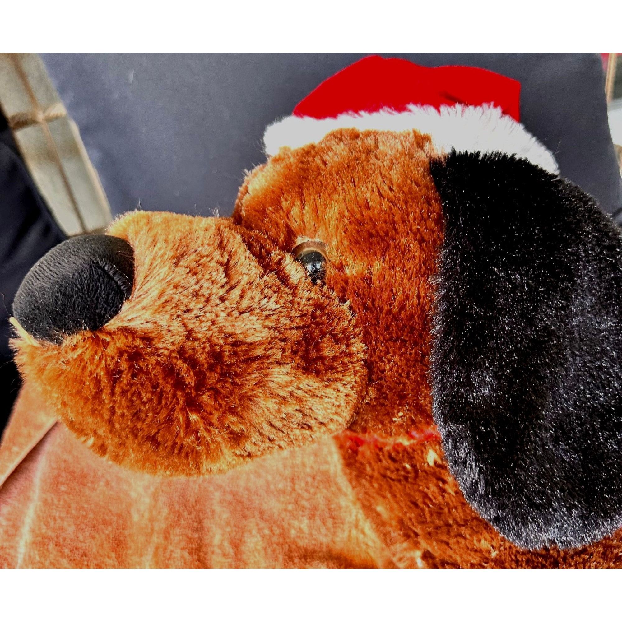 Designer × Vintage VTG Dan Dee Collectors Choice Dachshund Christmas Plush Sant Size ONE SIZE - 8 Thumbnail