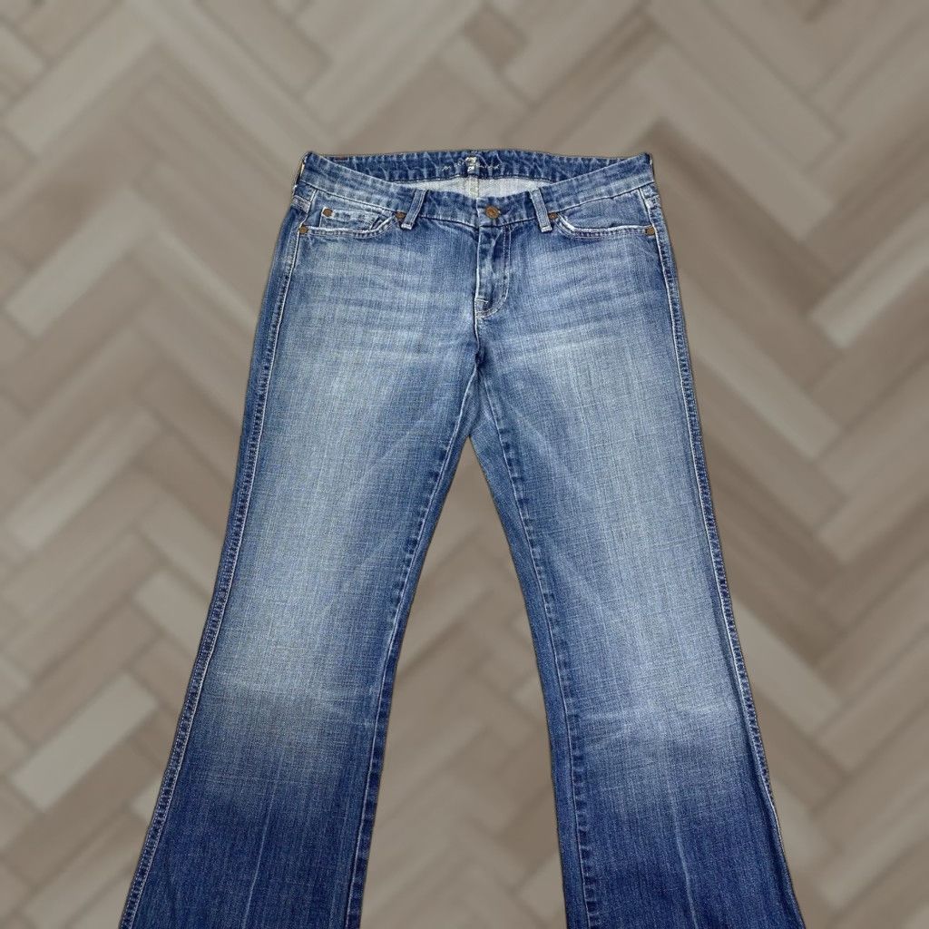 7 For All Mankind VINTAGE 7 For All Mankind A Pocket Denim Jeans Womens 27 Blue Light Wash Bootcut Pockets Jeans Womens 27 Blue Light Wash Size 27" / US 4 / IT 40 - 1 Thumbnail