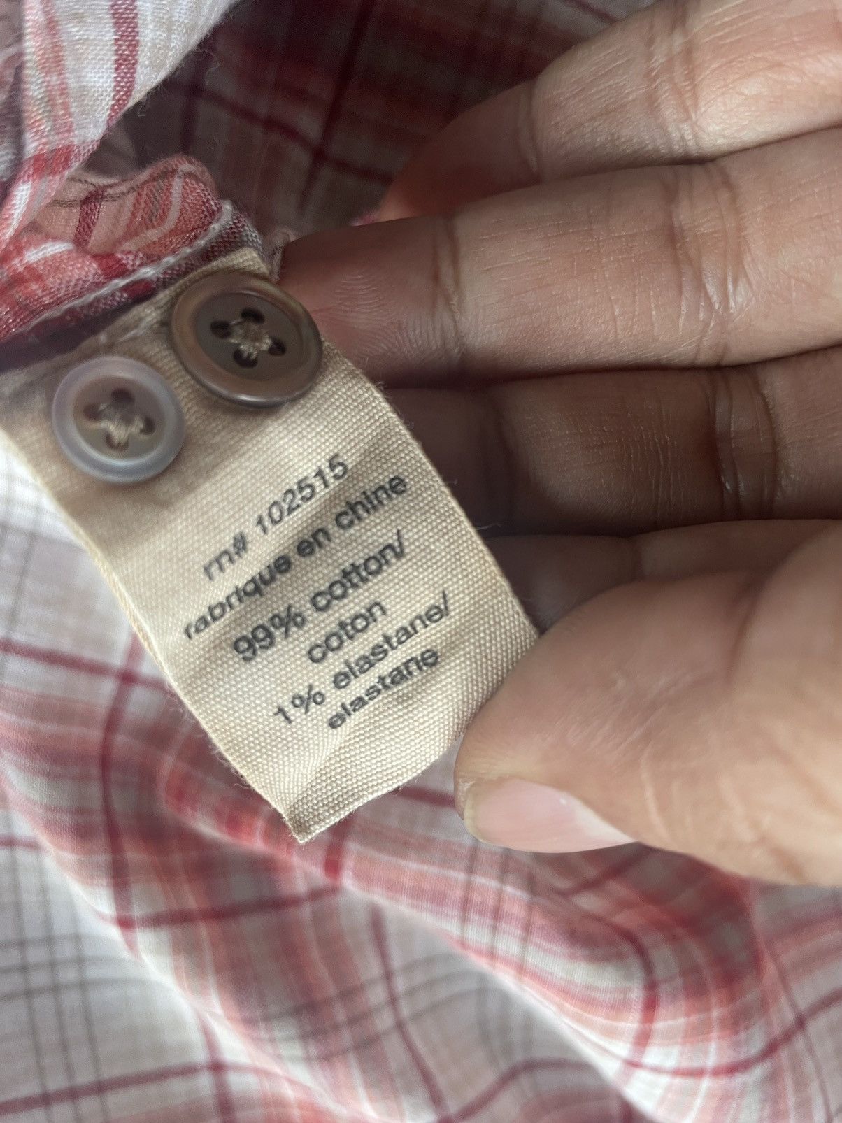 Designer John Varvatos Checkered Shirt Size US XL / EU 56 / 4 - 14 Thumbnail