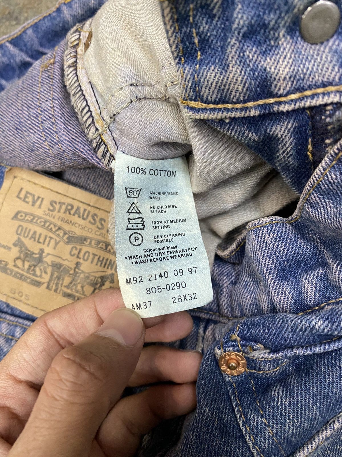 Levi's × Levi's Made & Crafted × Levi's Vintage Clothing 805 levis vintage blue jeans 90s Size US 28 / EU 44 - 6 Thumbnail