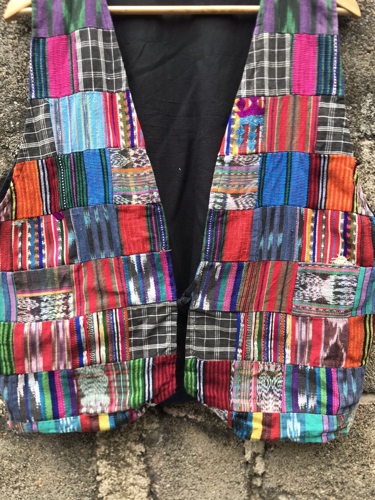 Native 🔥Vintage 90s Patchwork Vest Size US M / EU 48-50 / 2 - 3 Thumbnail