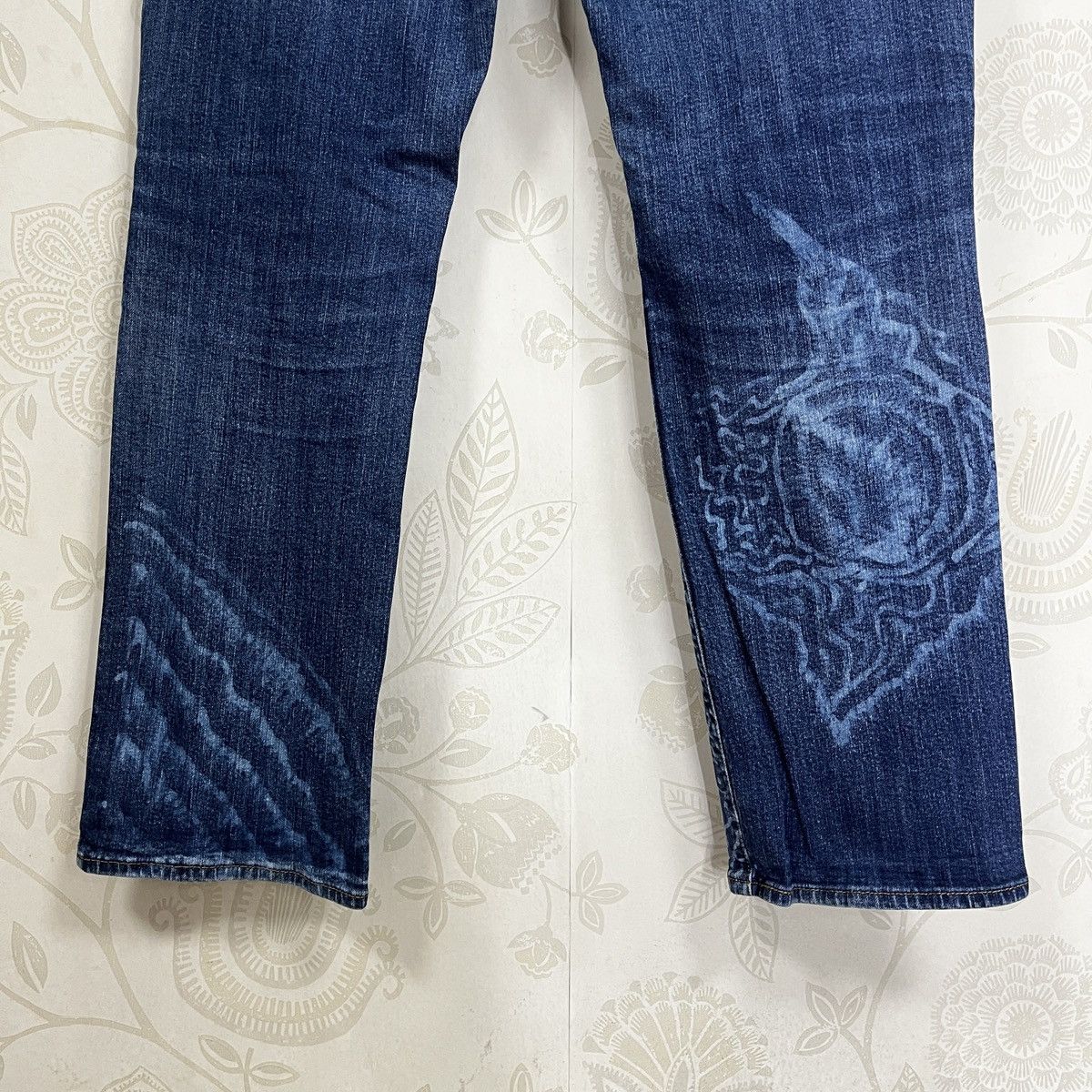 Levi's Levis 505 Straight Cut Distressed Waterless Denim Tears Art Size US 36 / EU 52 - 14 Thumbnail
