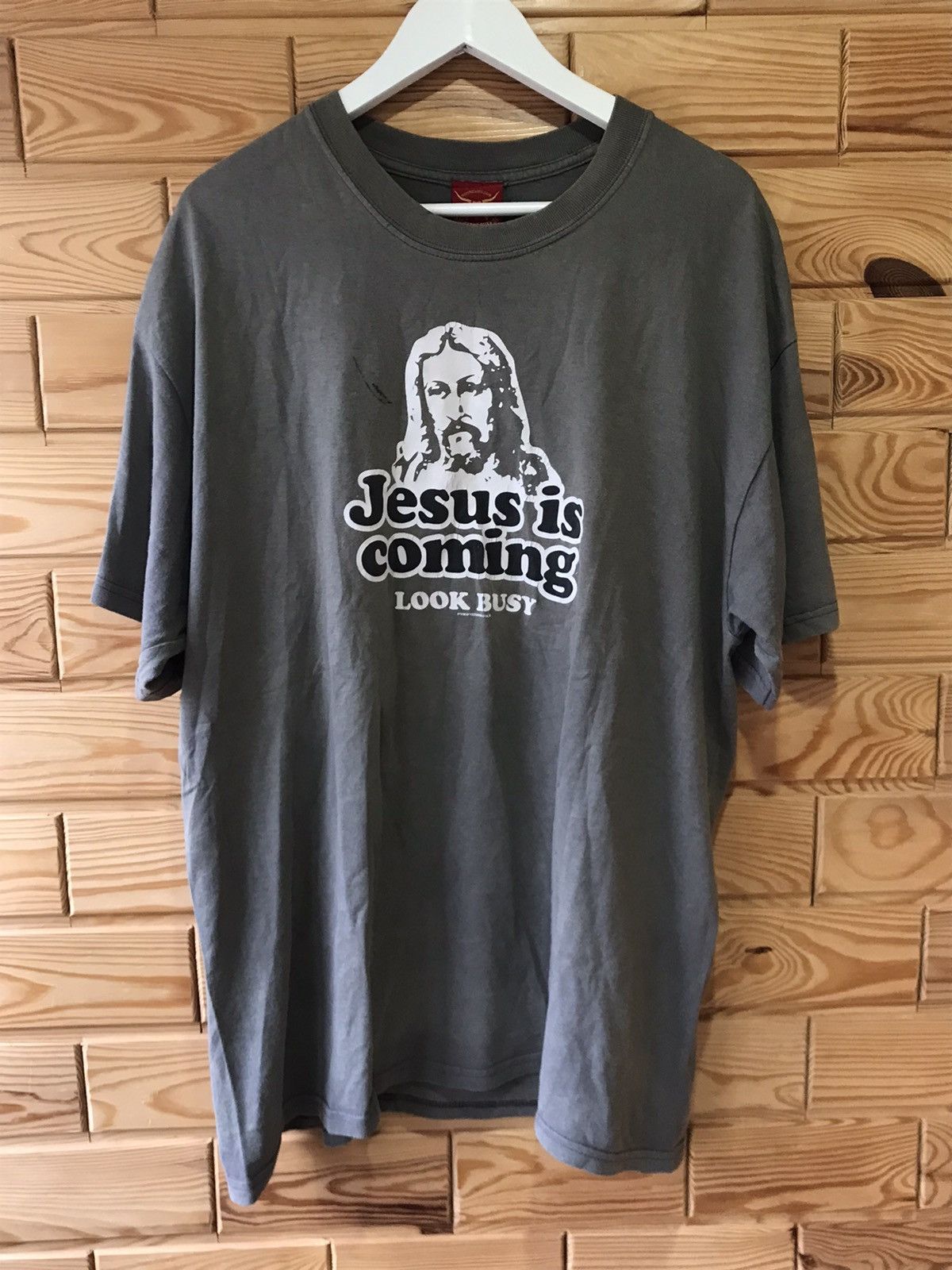 Hysteric Glamour 90s Jesus is coming Look Busy Streetwear T-Shirt Size US XL / EU 56 / 4 - 2 Thumbnail