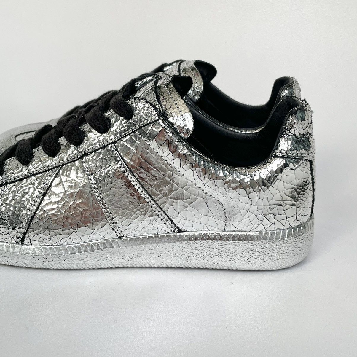 Maison Margiela ‘Cracked Mirror’ Leather GAT Sneakers Size US 7 / IT 37 - 13 Thumbnail