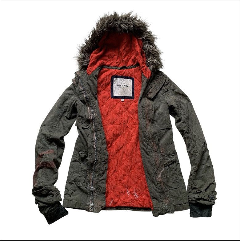 Abercrombie & Fitch 🔥 Thrashed 🔥 Abercrombie and fitch removeable fur jacket Size US S / EU 44-46 / 1 - 1 Thumbnail