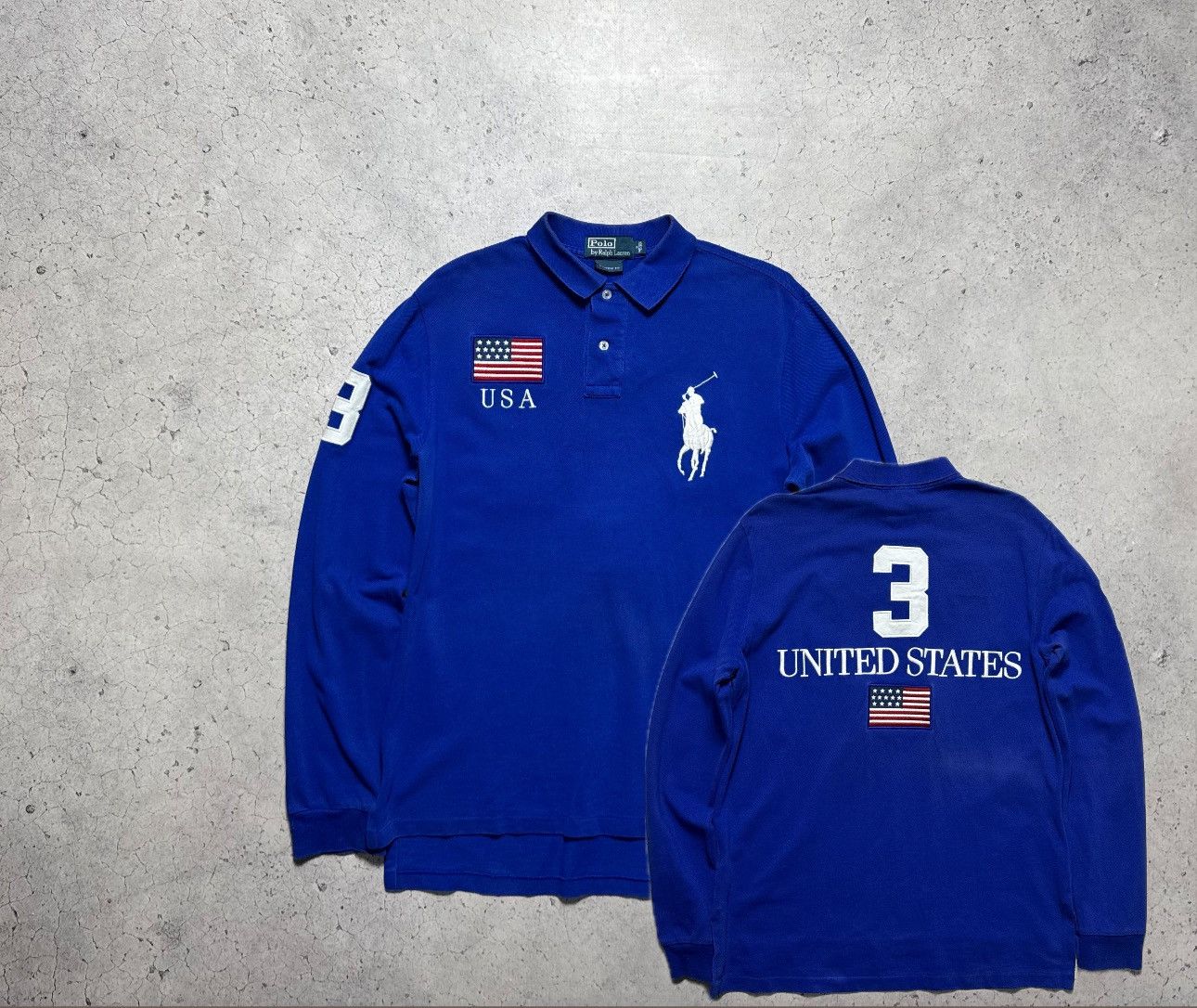 Polo Ralph Lauren Polo Ralph Lauren USA #3 United States Vintage Long Sleeve Size US M / EU 48-50 / 2 - 1 Thumbnail
