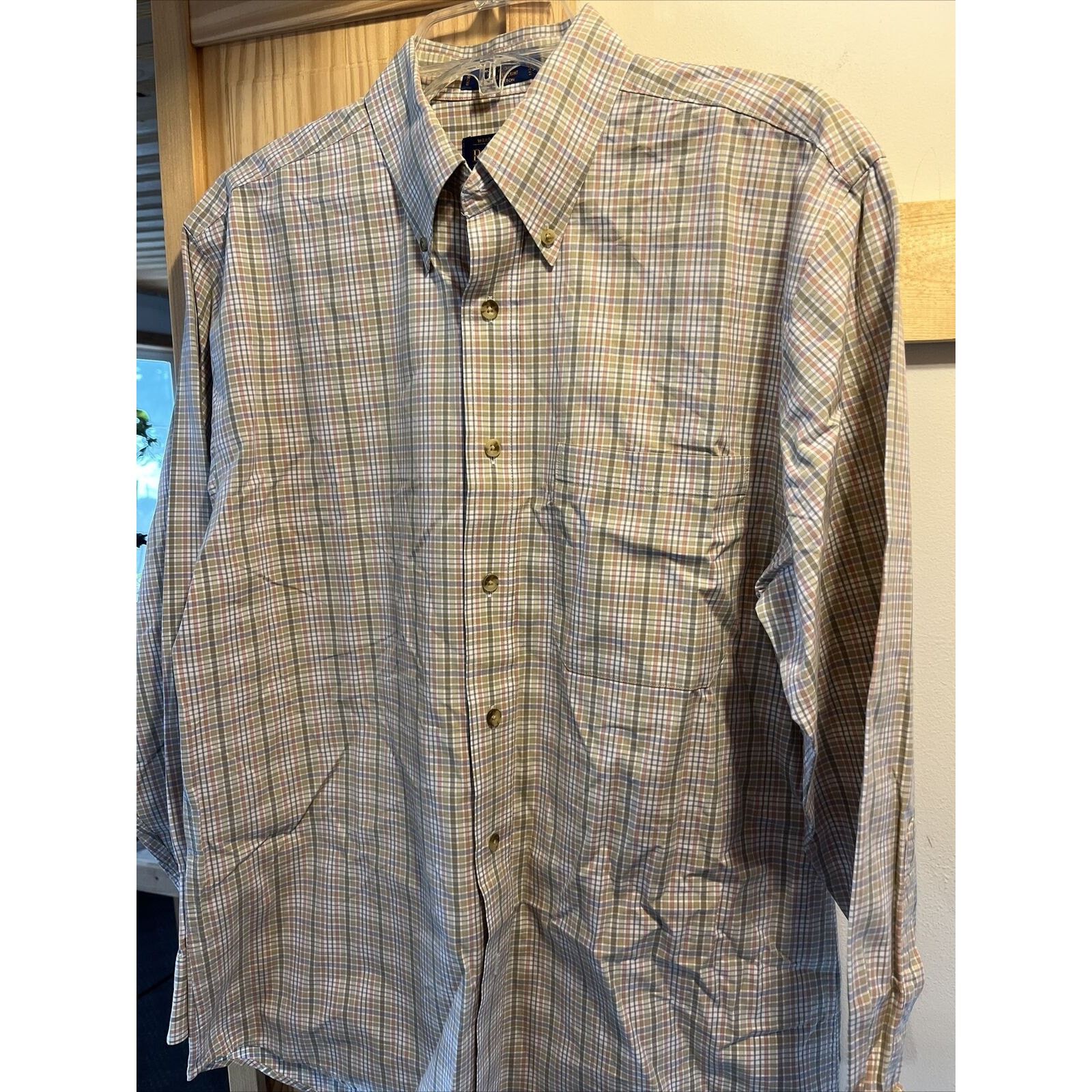Pendleton Pendleton Men’s M Green Brown check LS broadway cloth shirt Size US M / EU 48-50 / 2 - 9 Thumbnail
