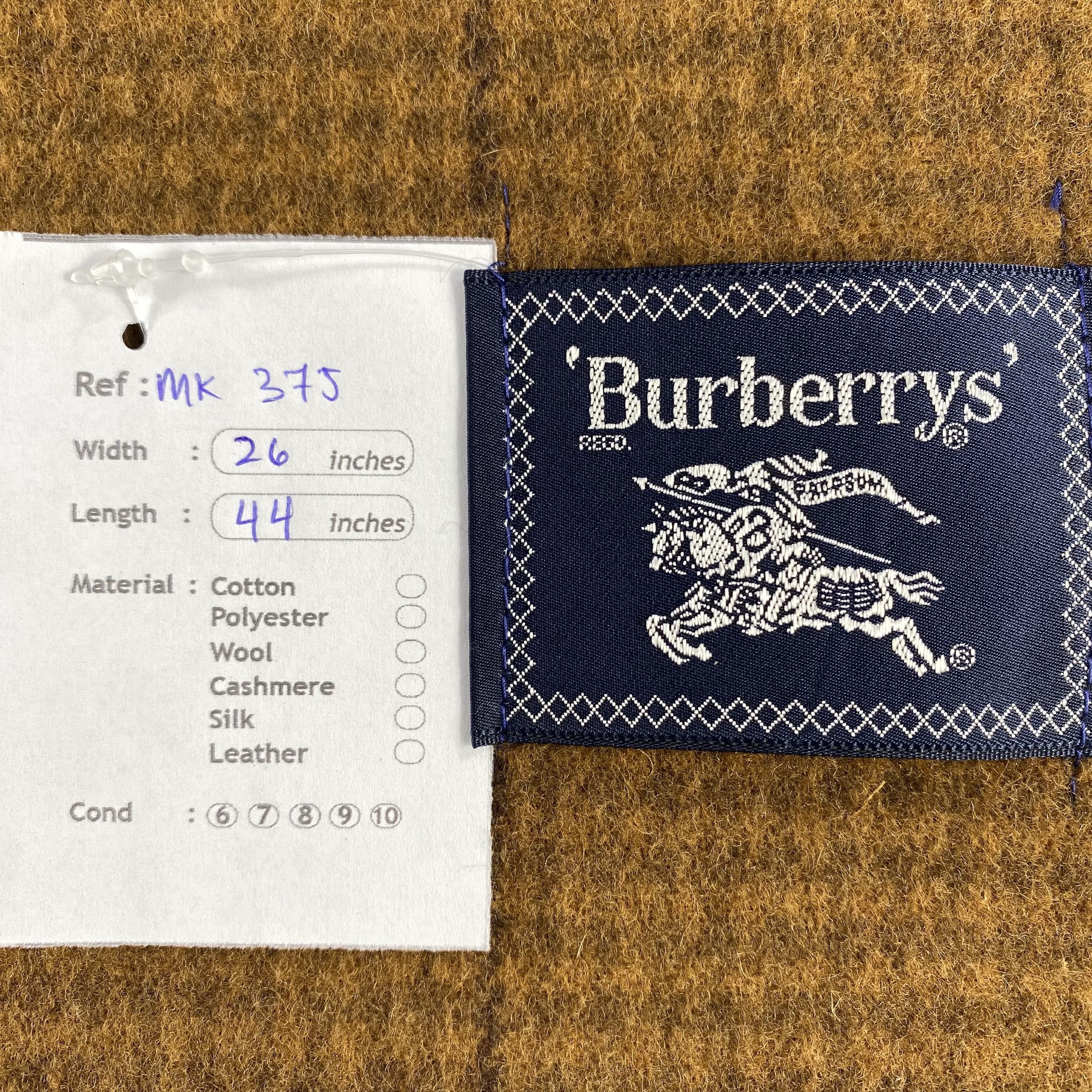 Burberry Vintage Burberry Scarf Neck Wrap Wool Muffler Size ONE SIZE - 7 Thumbnail