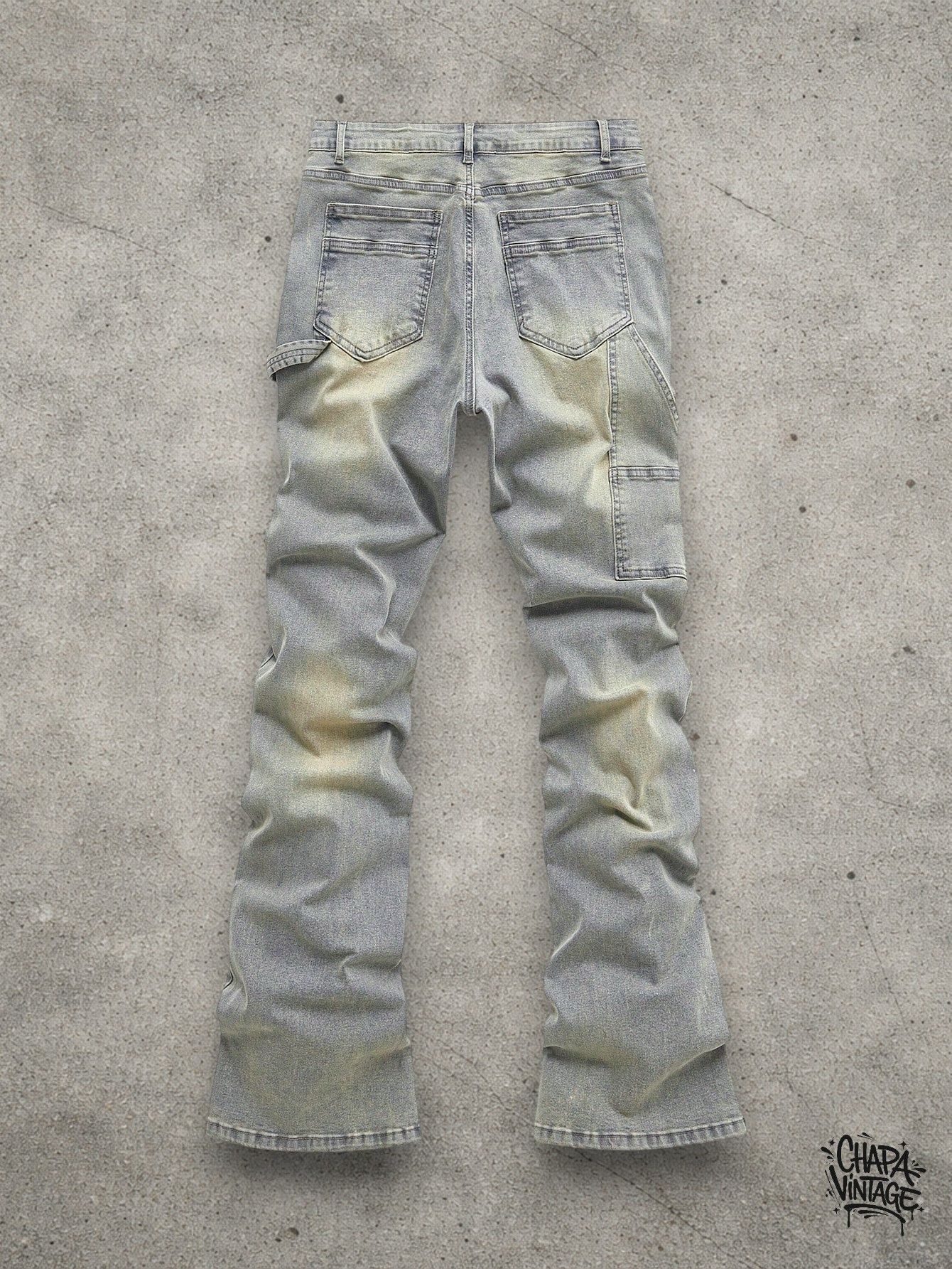 Vintage Washed diamond jeans slim Size US 32 / EU 48 - 2 Thumbnail