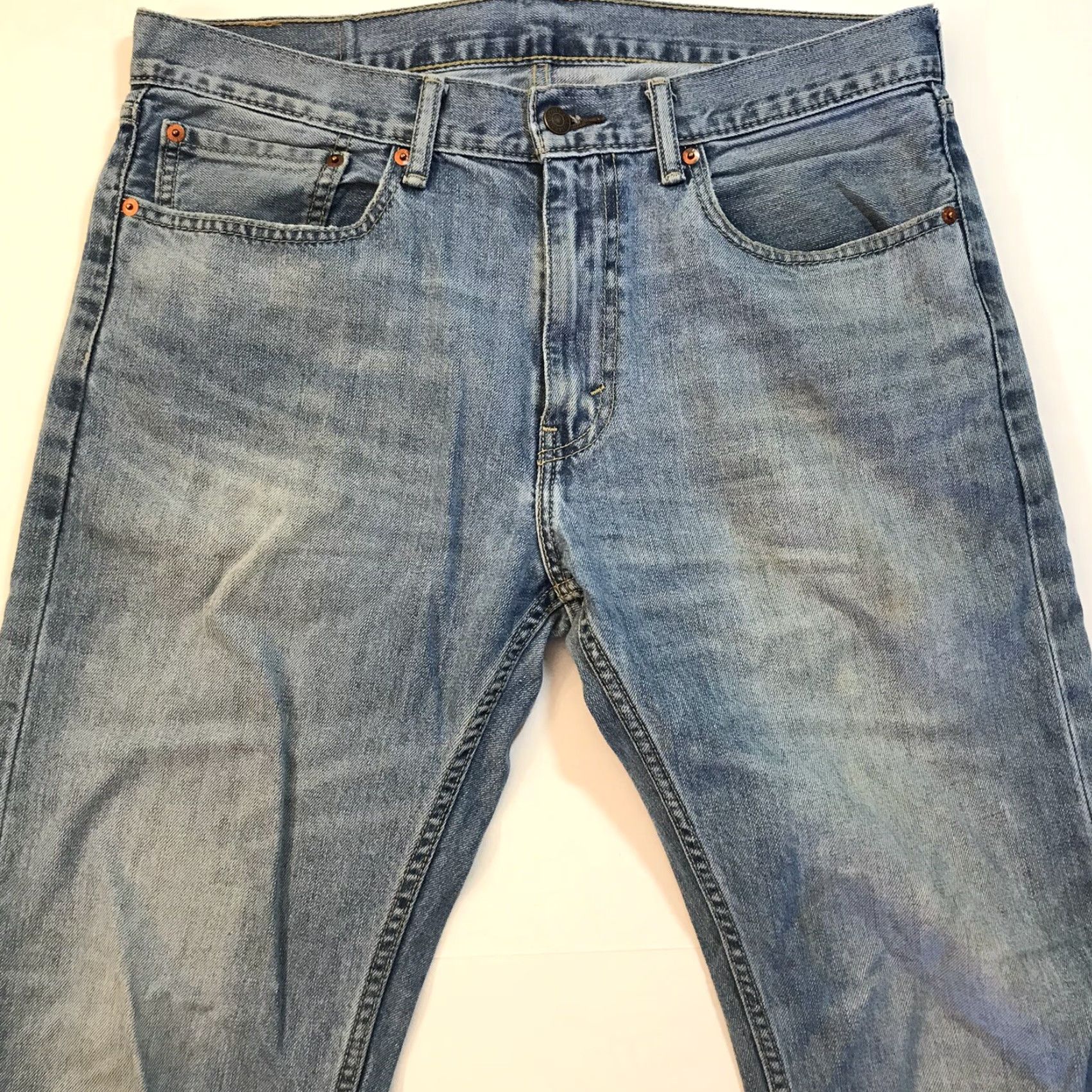Levi's Levi's 505 Jeans Straight Regular 34 Medium Stonewash Blue Mens Size US 34 / EU 50 - 2 Thumbnail