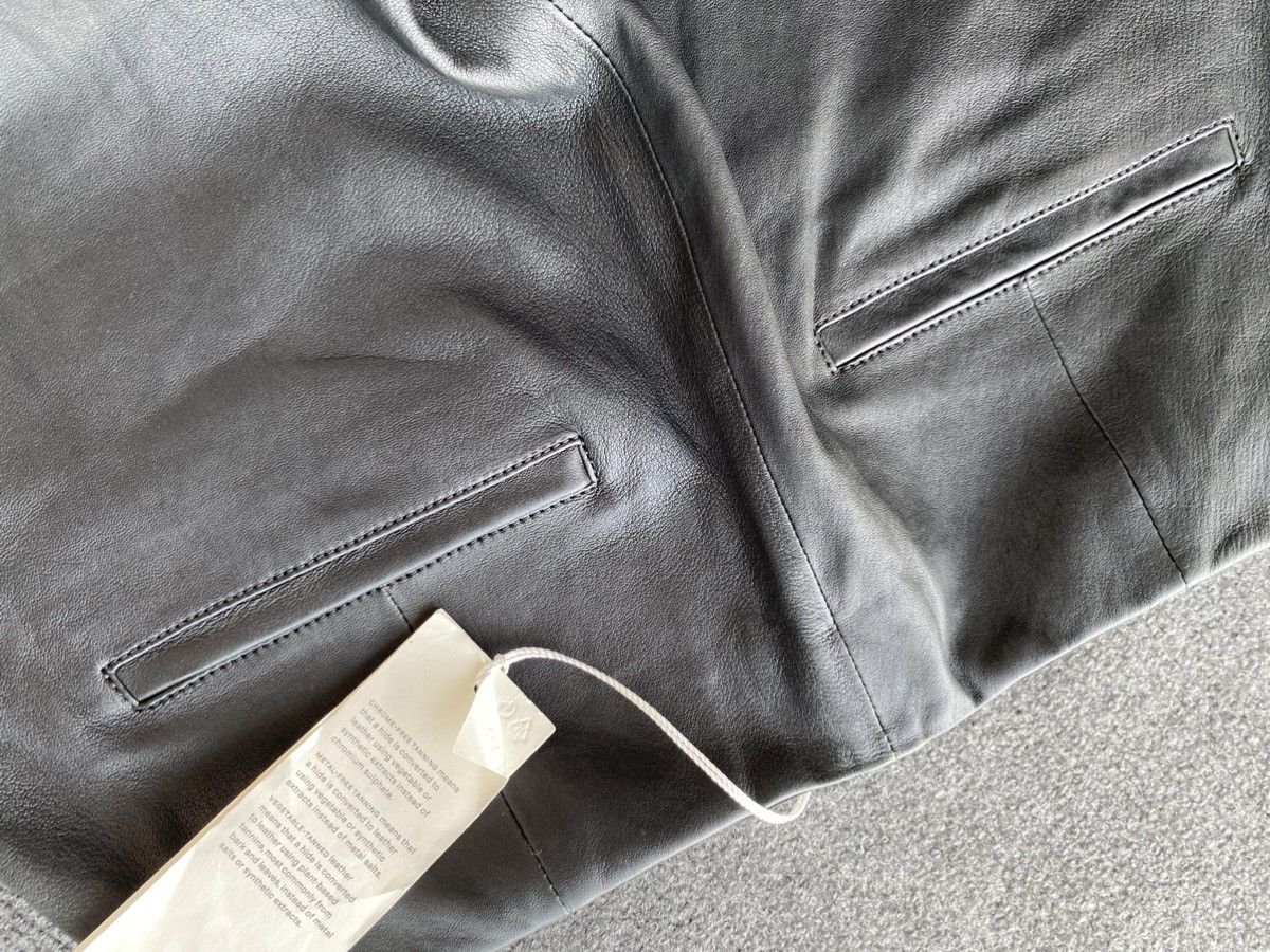 Arket 🔥350€ RRP Arket Luxury Bootcut Leather Pants women 28/40 eu Size 28" / US 6 / IT 42 - 15 Thumbnail
