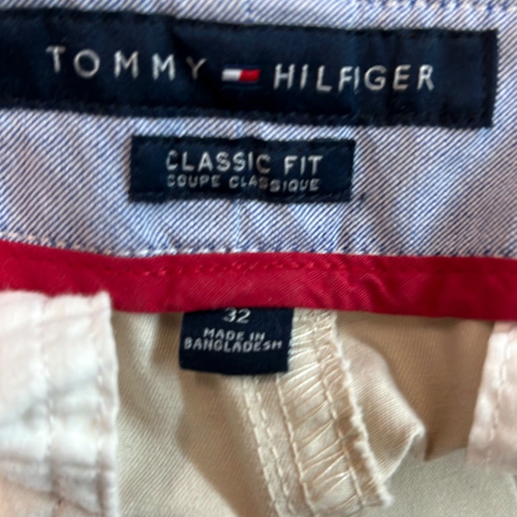 Tommy Hilfiger Tommy Hilfiger Beige Cargo Shorts Classic Fit Low Rise Casual 32 Mens Size US 32 / EU 48 - 4 Thumbnail