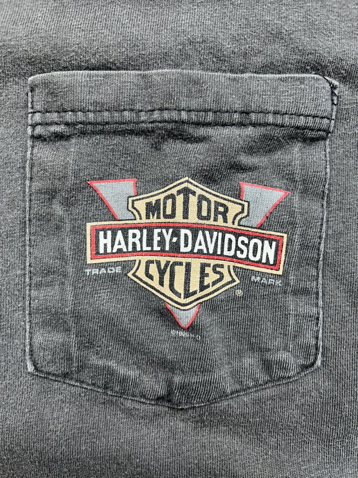 Harley Davidson Vintage 90s Harley Davidson Gangster Tee Size US L / EU 52-54 / 3 - 4 Thumbnail