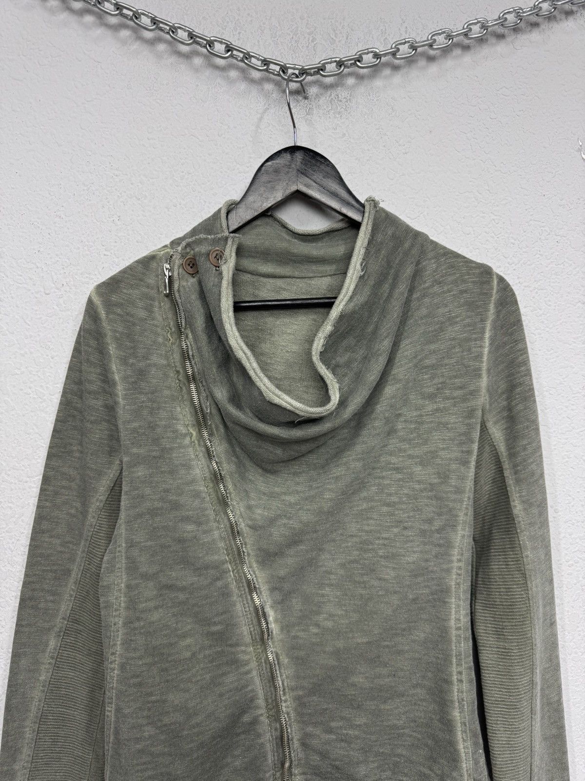 Diesel Vintage Hoodie Long Sleeve Zip Metal Rock Owens Style Size M / US 6-8 / IT 42-44 - 4 Thumbnail