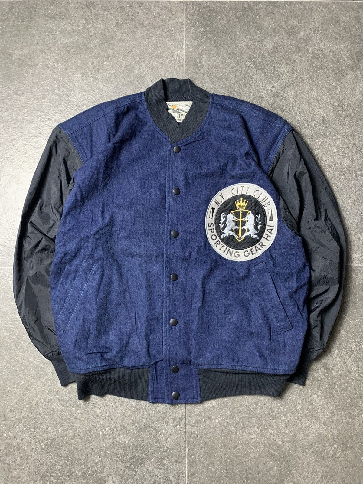 Issey Miyake 1980s Hai Sporting Gear Issey Miyake N.Y City Club Bomber Size US M / EU 48-50 / 2 - 2 Thumbnail