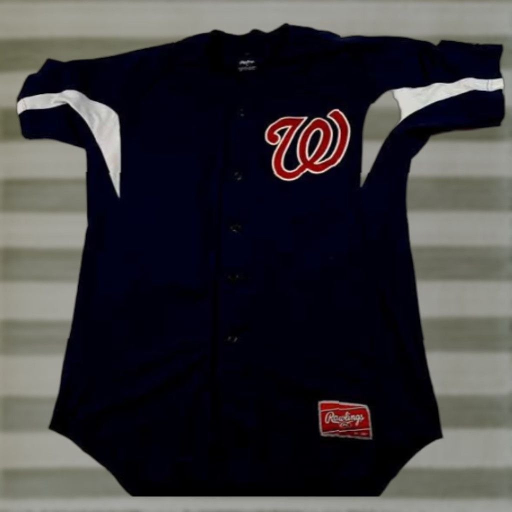 Vintage VINTAGE Rawlings Washington Senators Baseball Sweatshirt Shirt Blue LG Stitched #26 Men Pullover Baseball Theme Womens? Size US L / EU 52-54 / 3 - 1 Thumbnail