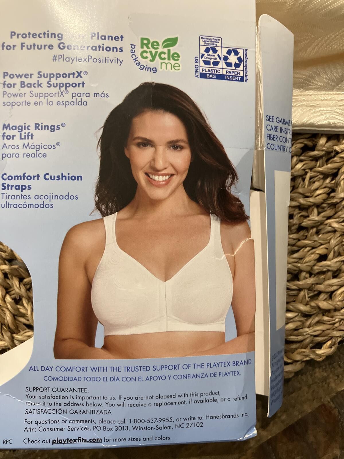 Other Playtex All Day Comfort Magic Rings Bra with Front Closure Size ONE SIZE - 3 Thumbnail