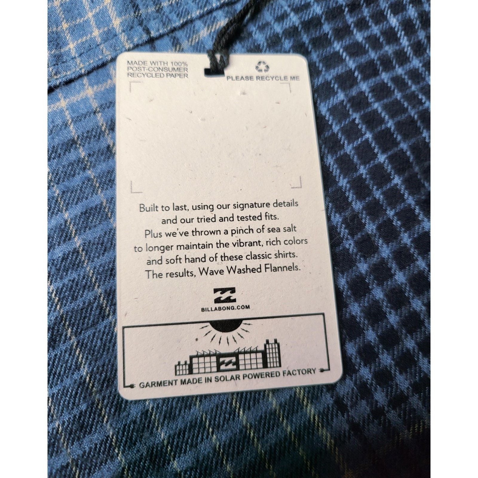 Billabong NWT Billabong Coastline Wave Washed Stretch Flannel Size L Size US L / EU 52-54 / 3 - 6 Thumbnail