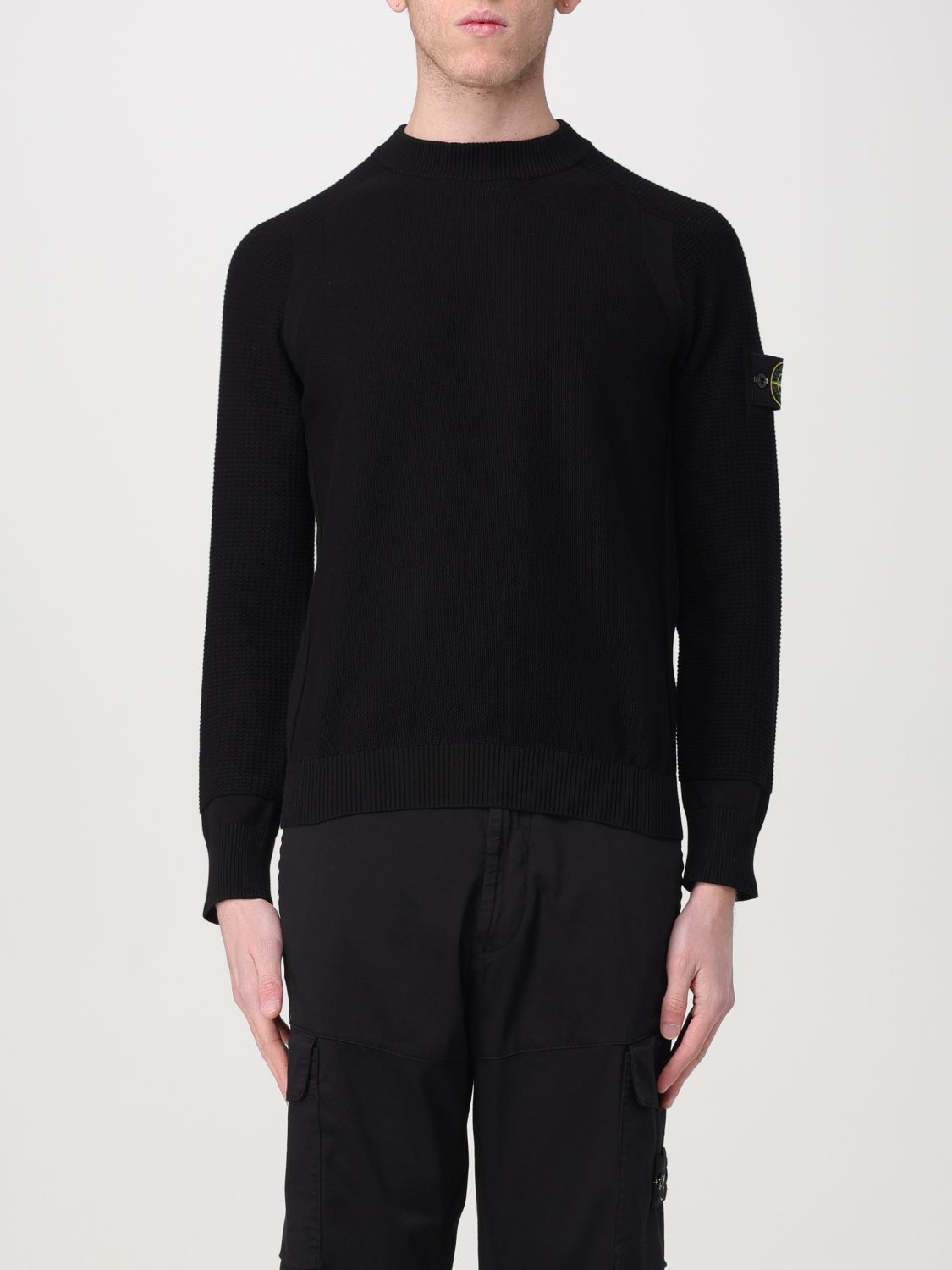 image of Stone Island Sweater Men Black (Size Small)