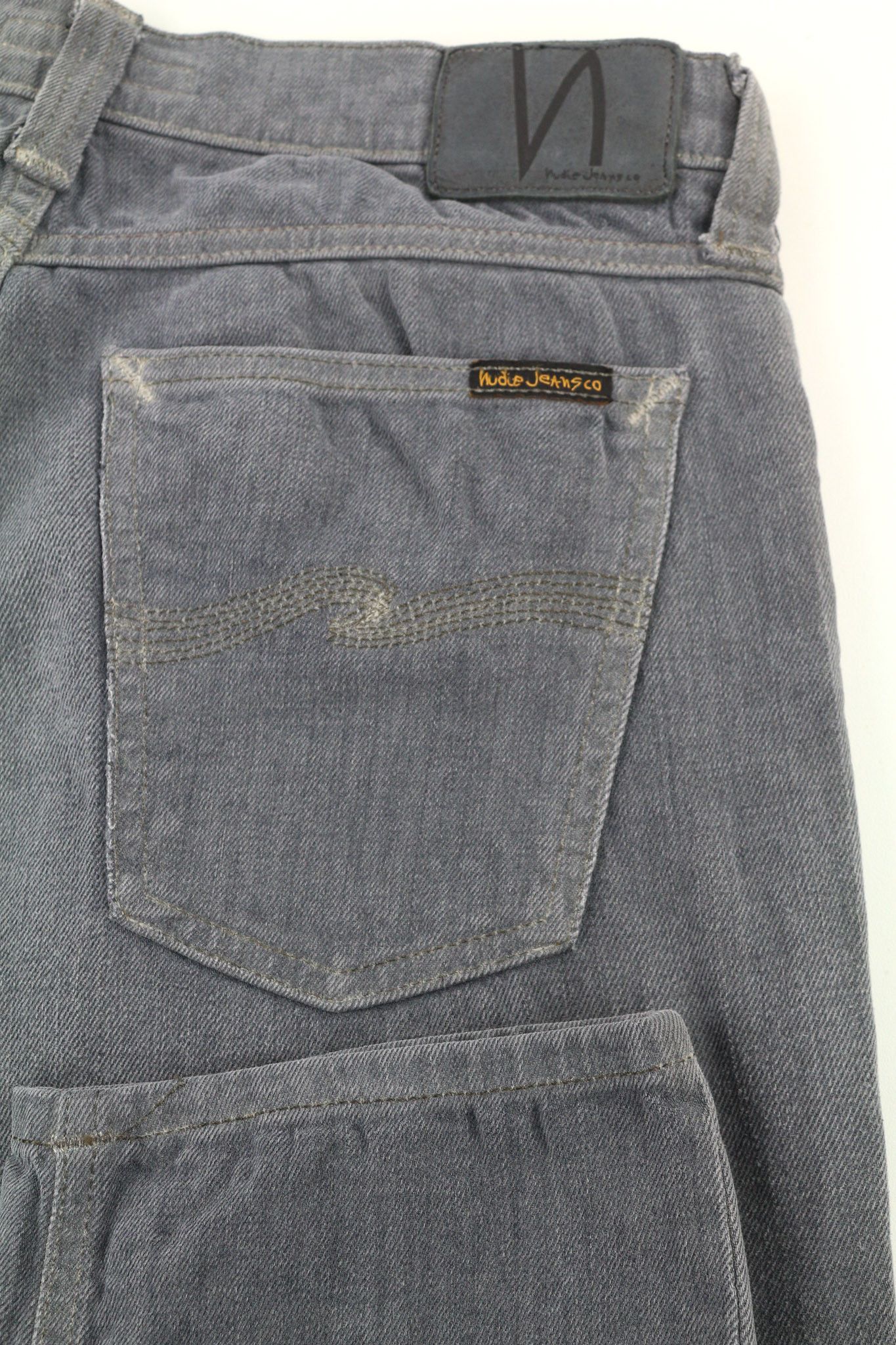 Nudie Jeans TIGHT LONG JOHN W30/L32 Organic Charcoal Slim Logo 80675 Size US 30 / EU 46 - 5 Thumbnail