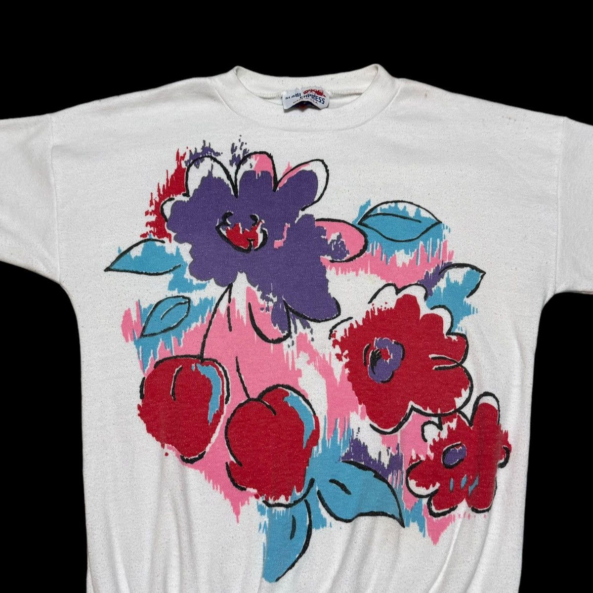 Vintage Vintage 90s Slow Express Flowers Art Sweatshirt Women’s S Size S / US 4 / IT 40 - 2 Thumbnail
