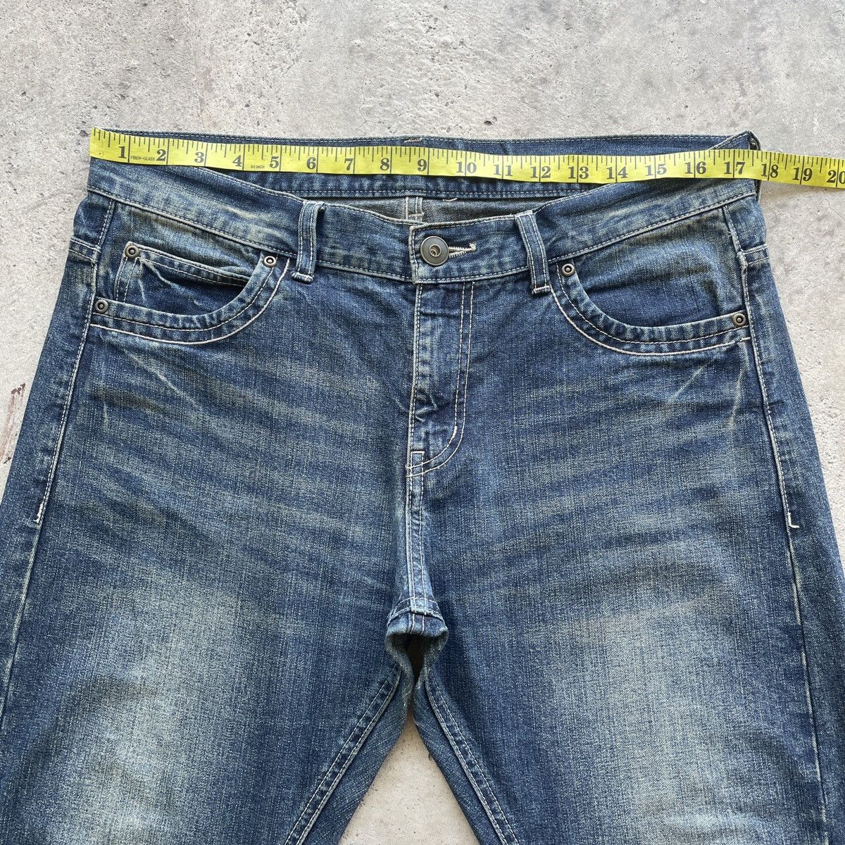 Japanese Brand W35x29.5 Vintage Japanese Jeans Faded Denim Pants Size US 35 - 5 Thumbnail