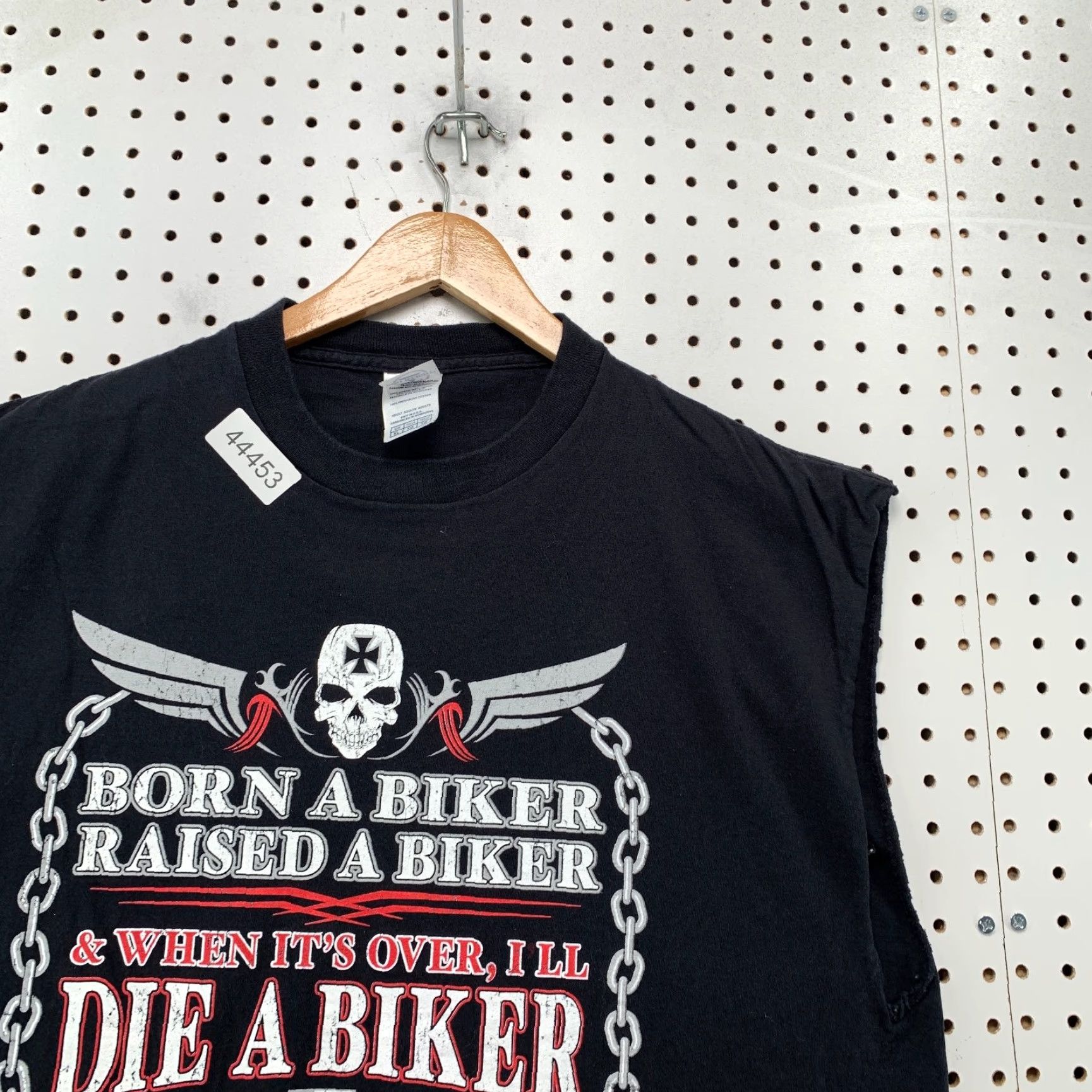 Delta VINTAGE Delta Biker T-Shirt Mens XL Black Sleeveless Motorcycle Tee 1980s Theme Mens XL Black Graphic Print Pattern Summer Spring Size US XL / EU 56 / 4 - 7 Thumbnail