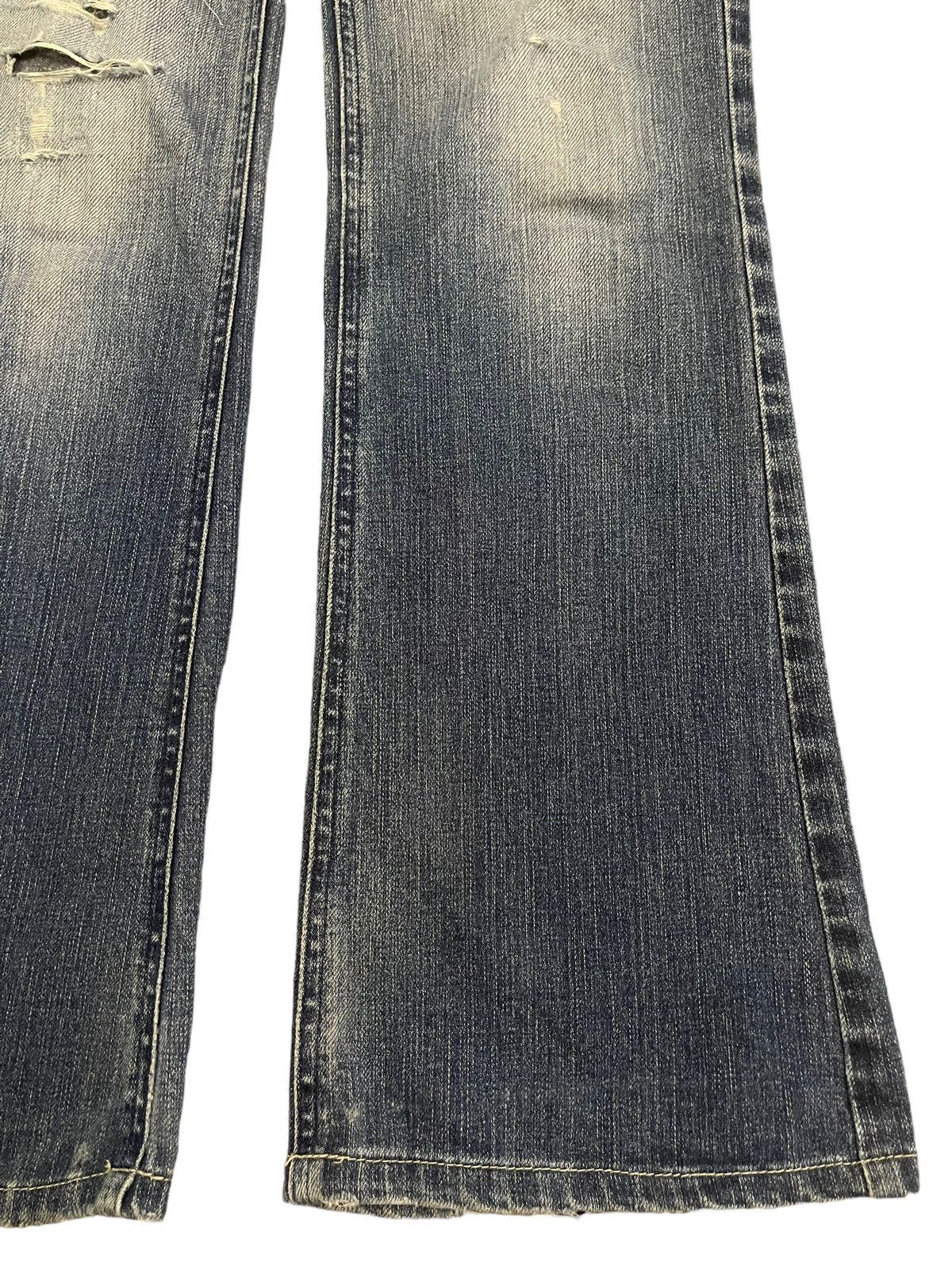 Hysteric Glamour Vintage Japanese Brand Blue Wash Style Flare Jeans Size 26" / US 2 / IT 38 - 6 Thumbnail