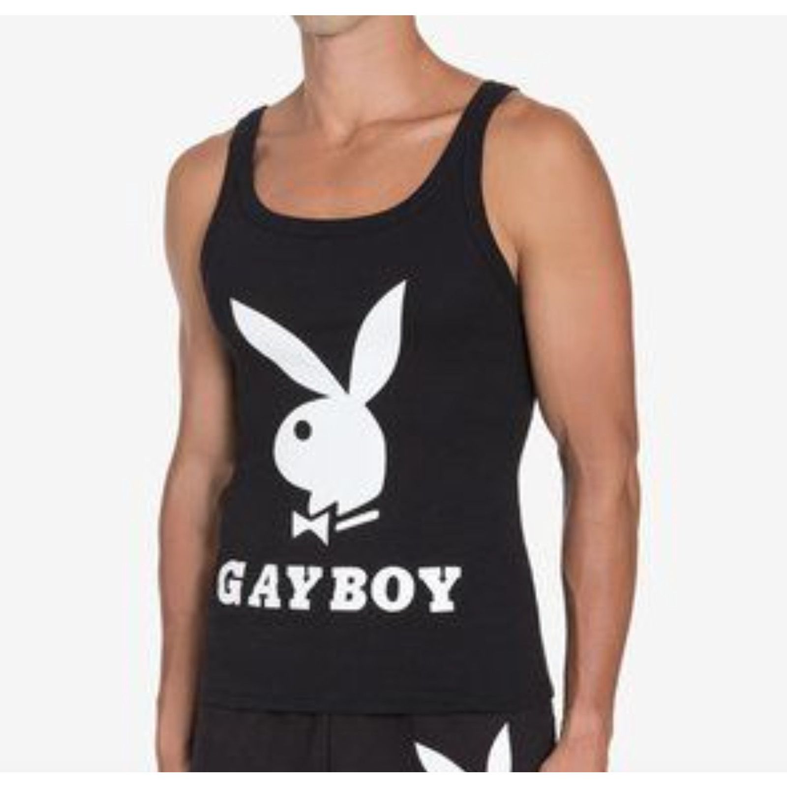 Moschino AW19 MOSCHINO Couture Jeremy Scott PLAYBOY GAYBOY TANK TOP Size US S / EU 44-46 / 1 - 2 Thumbnail