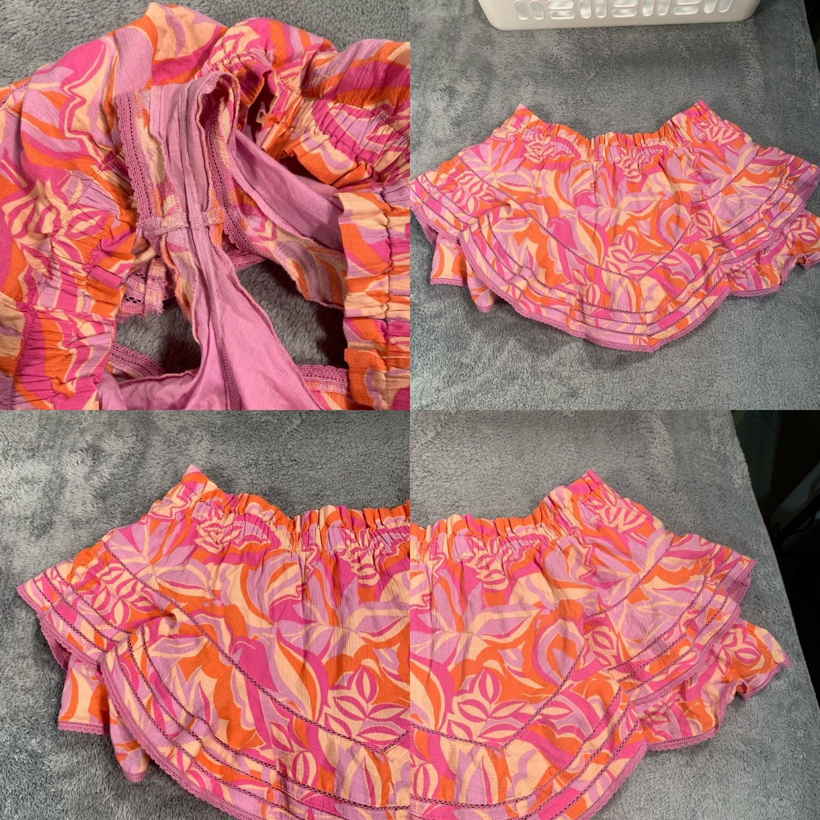 Vintage Aerie Skort Women XL Regular Athletic Pink Orange Ruffled Skort Size ONE SIZE - 8 Thumbnail