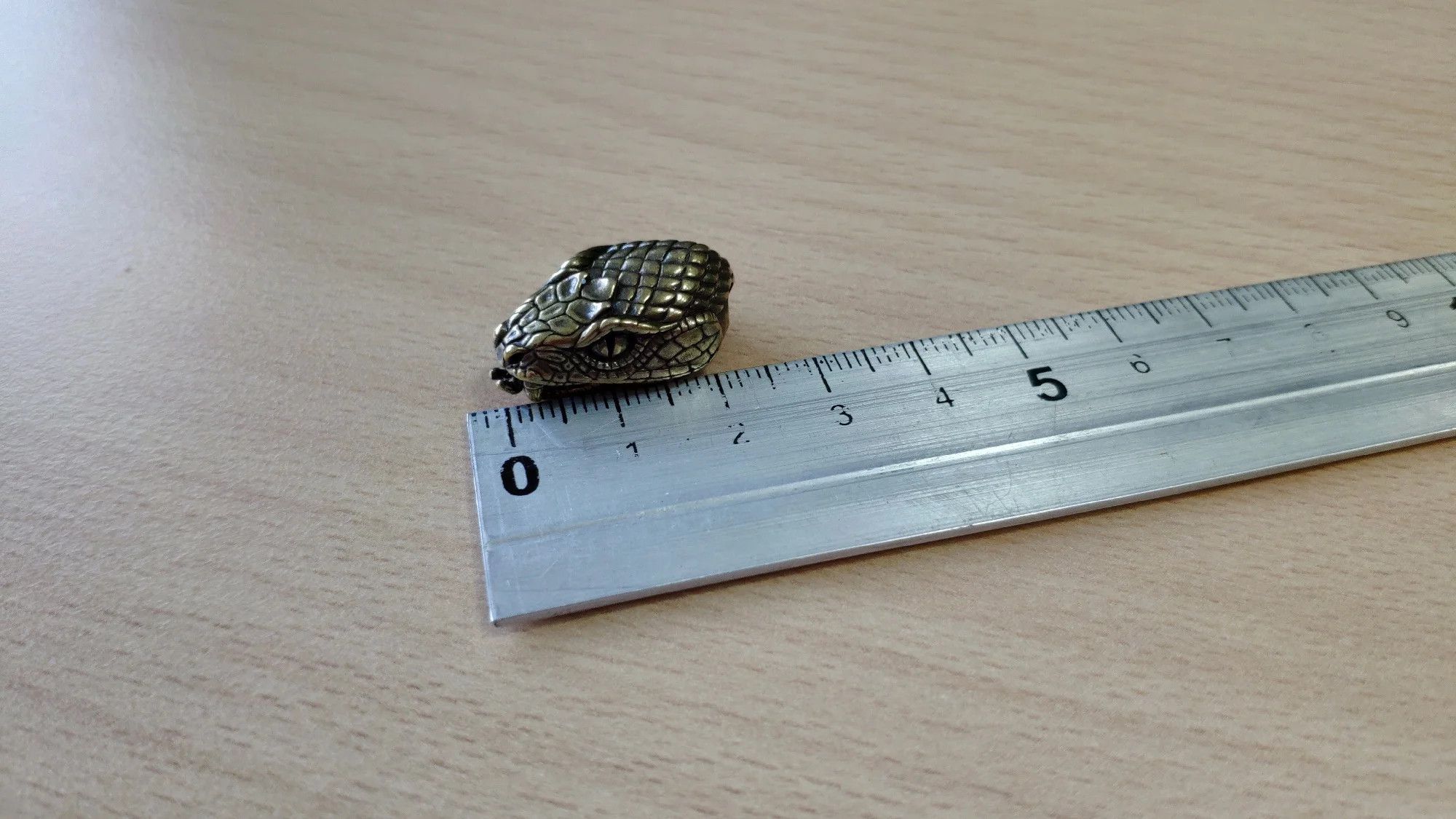 Handmade 3Pcs Snake Head Knife Beads Paracord Bead Zipper Bracelet Size ONE SIZE - 4 Thumbnail