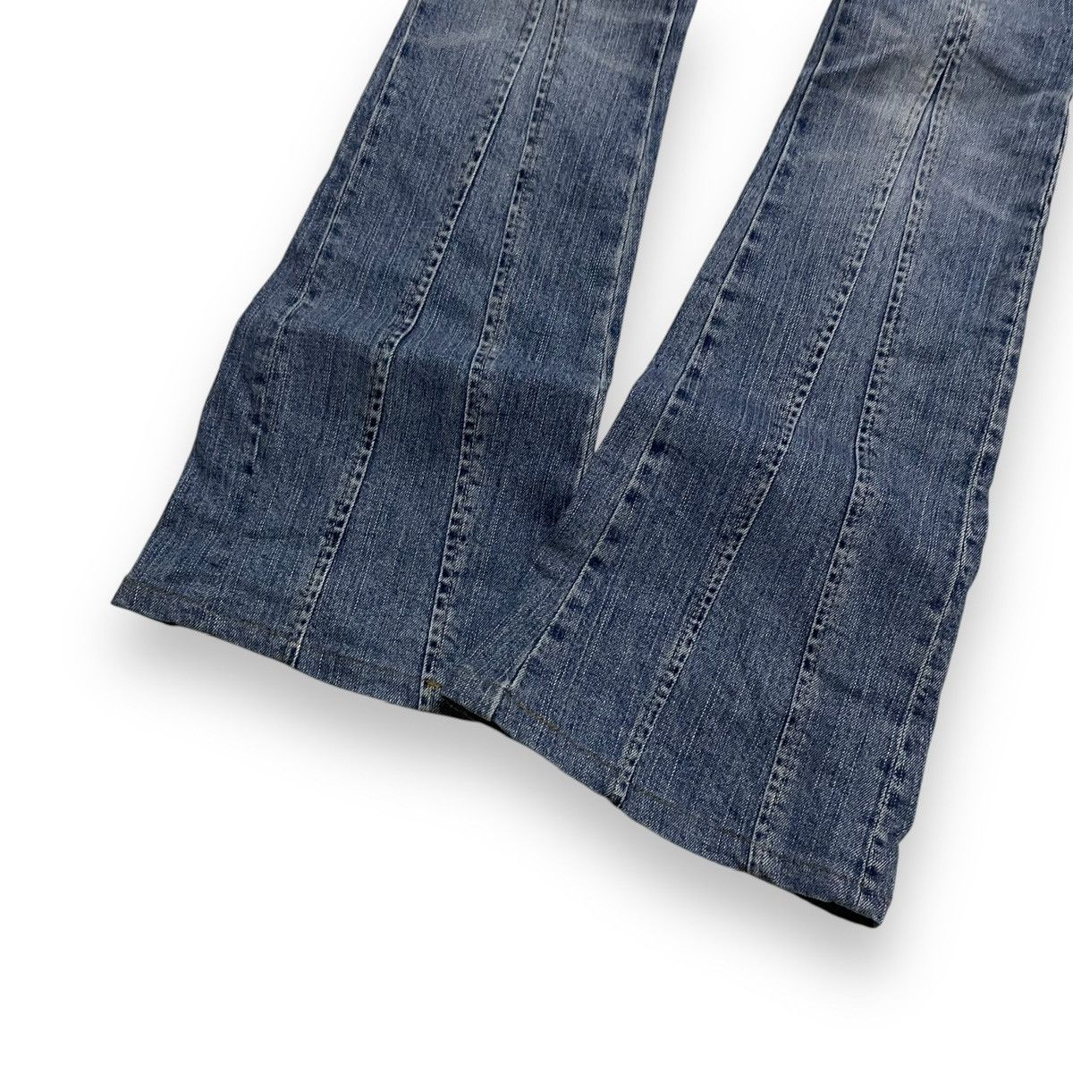 Hysteric Glamour Vintage Multi Pocket Flared Blue Jeans Denim Size US 29 - 3 Thumbnail